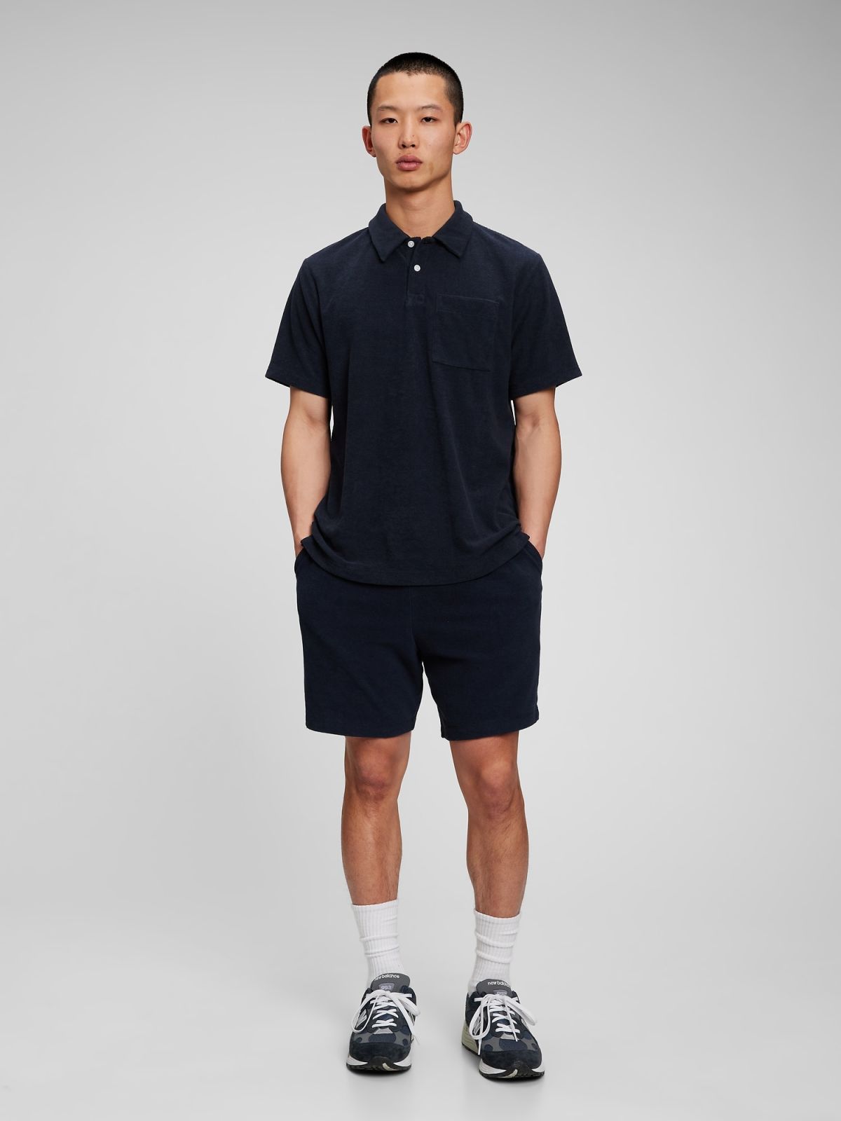 Μπλε Πετσετέ Polo Μπλούζα-796260002