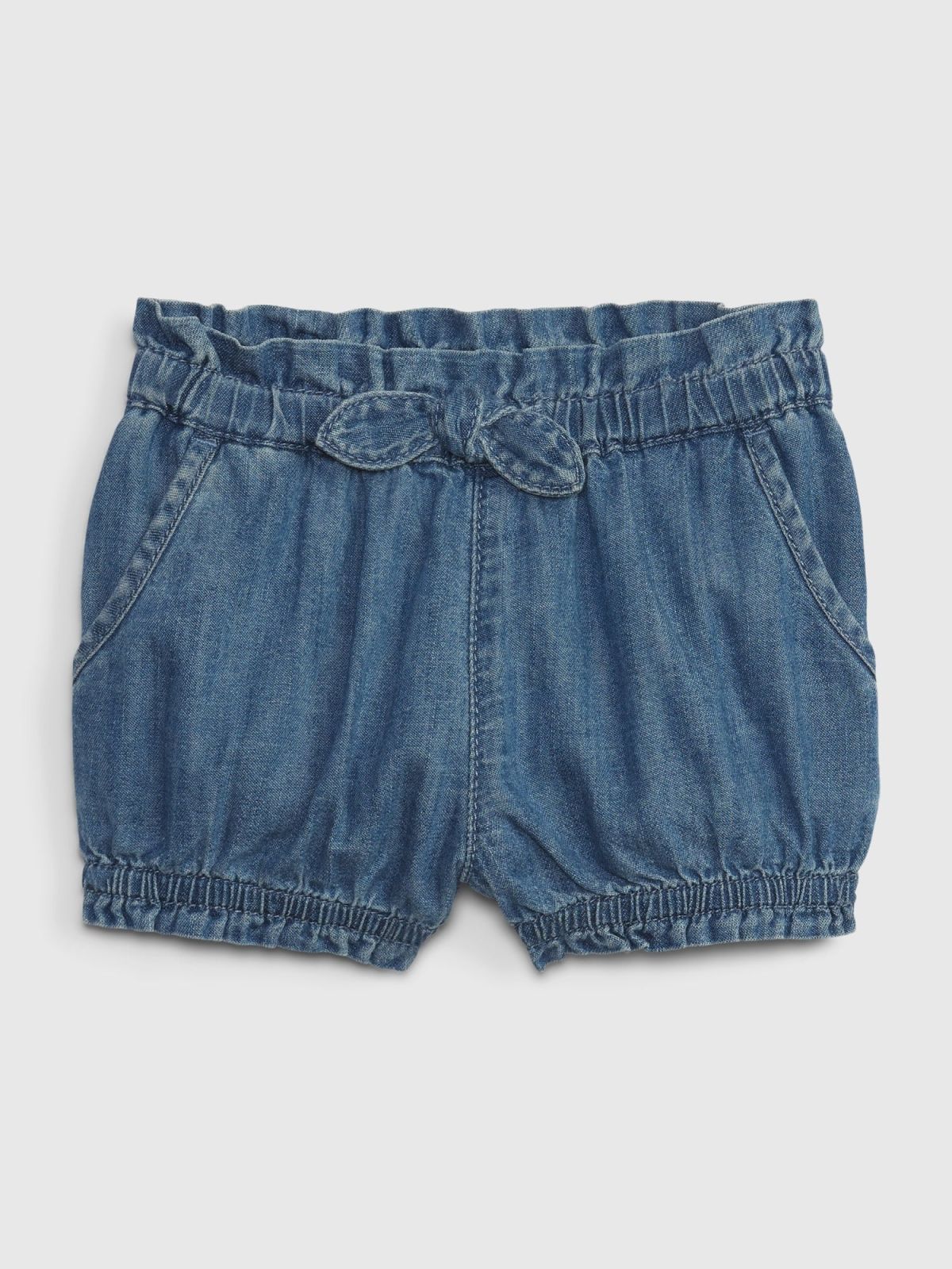 Baby Denim Bubble Shorts with Washwell-839095000