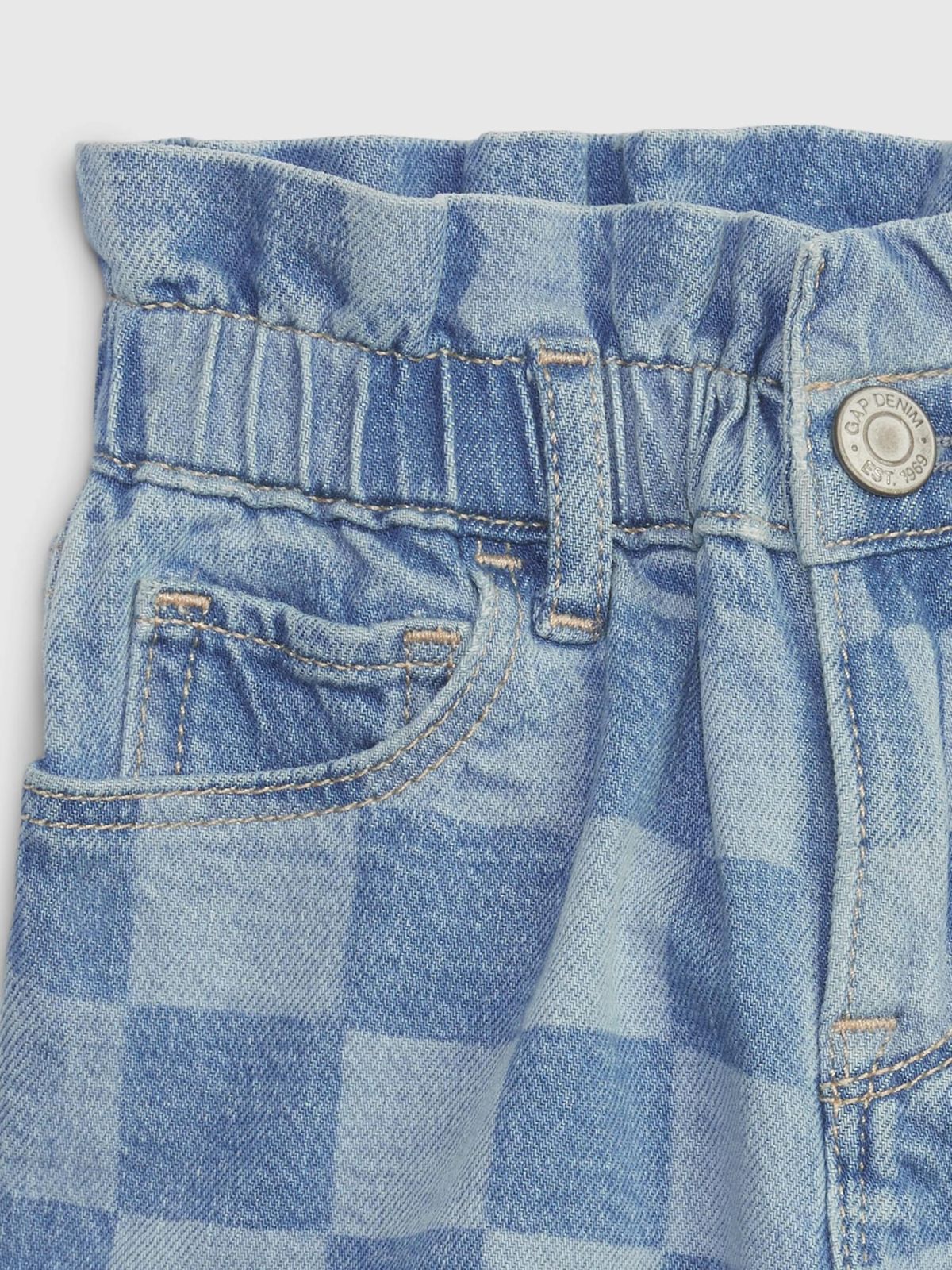 Ροζ Νηπιακό Just Like Mom Denim Σορτς με Washwell-874530000