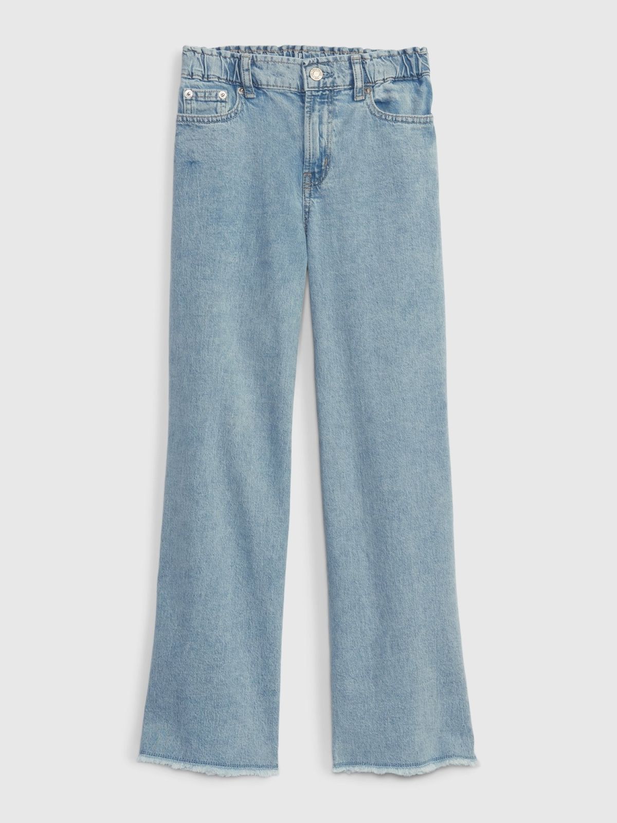 Μπλε Παιδικό High Rise Wide Leg Jean Παντελόνι με Washwell-813595000