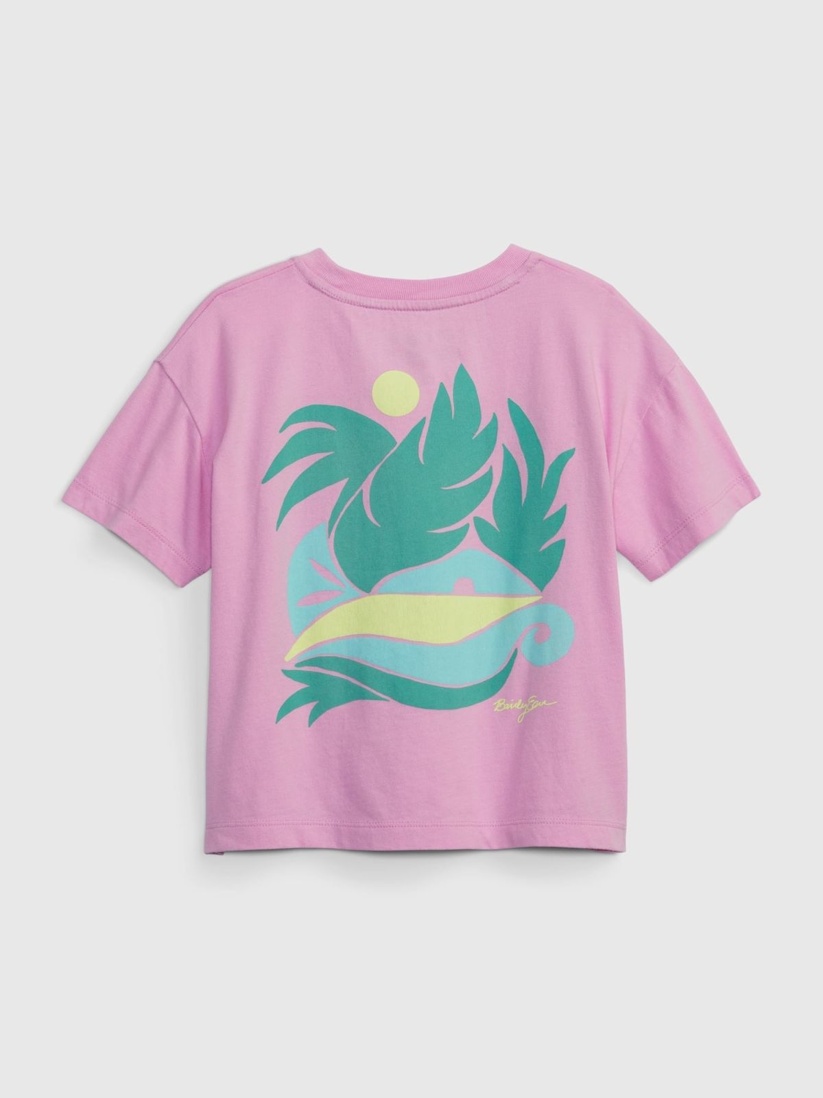 Ροζ Gap × Bailey Elder Νηπιακό 100% Οργανικό Βαμβάκι Relaxed Graphic Μπλούζα-867374000