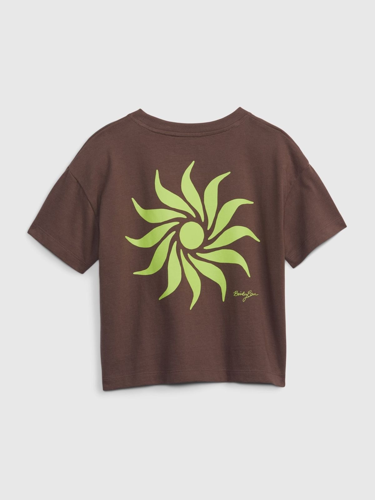 Καφέ Gap × Bailey Elder Νηπιακό 100% Οργανικό Βαμβάκι Relaxed Graphic Μπλούζα-867374001