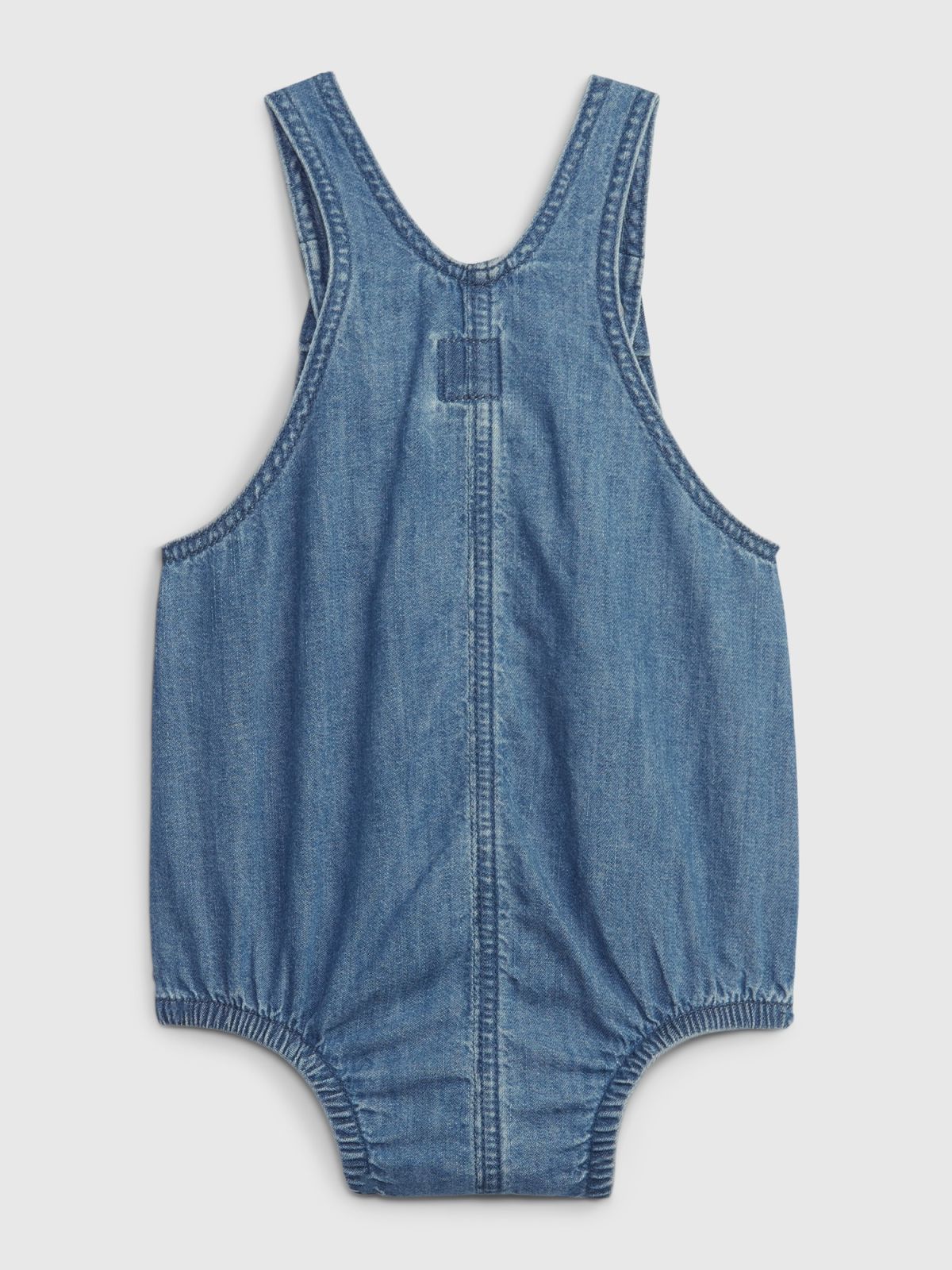 Μπλε Βρεφικό 100% Οργανικό Denim Bubble Σαλοπέτα με Washwell-869429000
