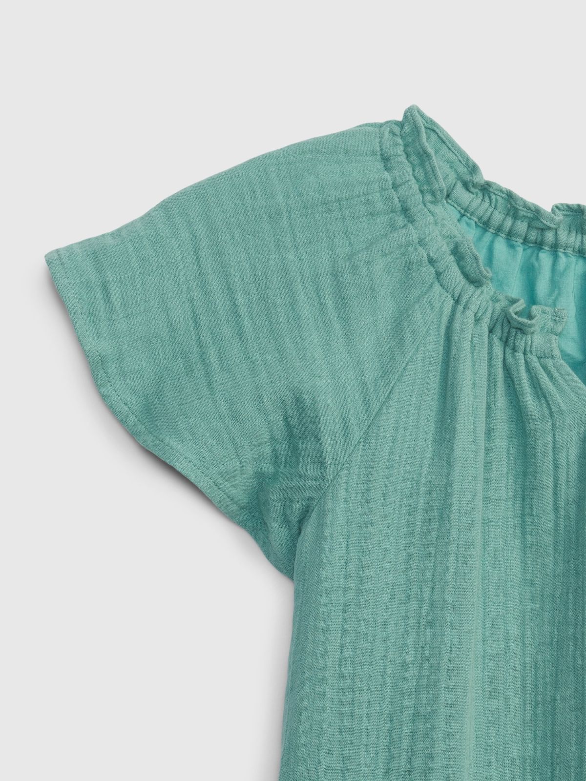 Μπλε Νηπιακό Crinkle Gauze Tiered Φόρεμα-874461000