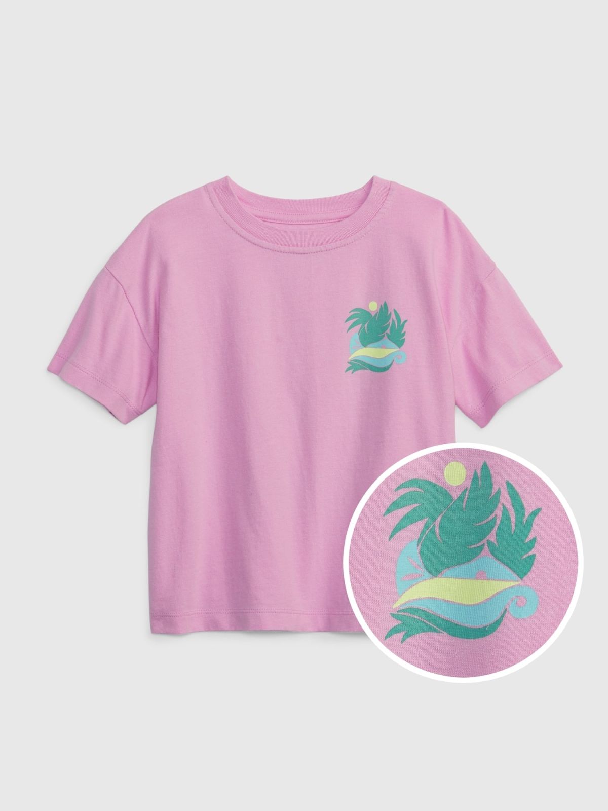 Ροζ Gap × Bailey Elder Νηπιακό 100% Οργανικό Βαμβάκι Relaxed Graphic Μπλούζα-867374000