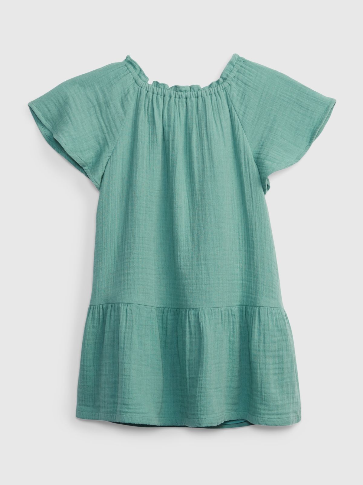 Μπλε Νηπιακό Crinkle Gauze Tiered Φόρεμα-874461000