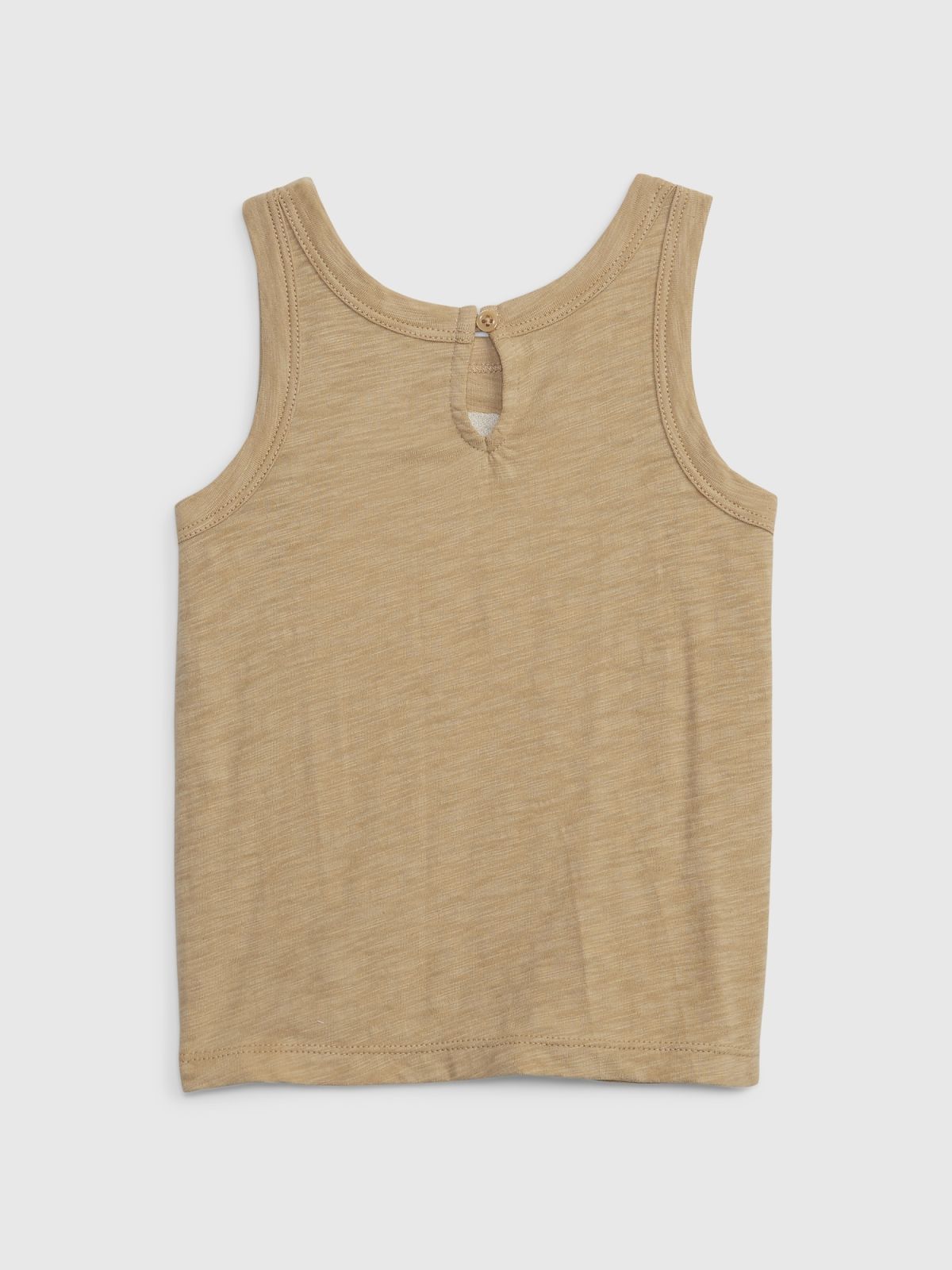 Μπεζ Νηπιακή 100% Οργανικό Βαμβάκι Graphic Αμάνικη Μπλούζα-871168001