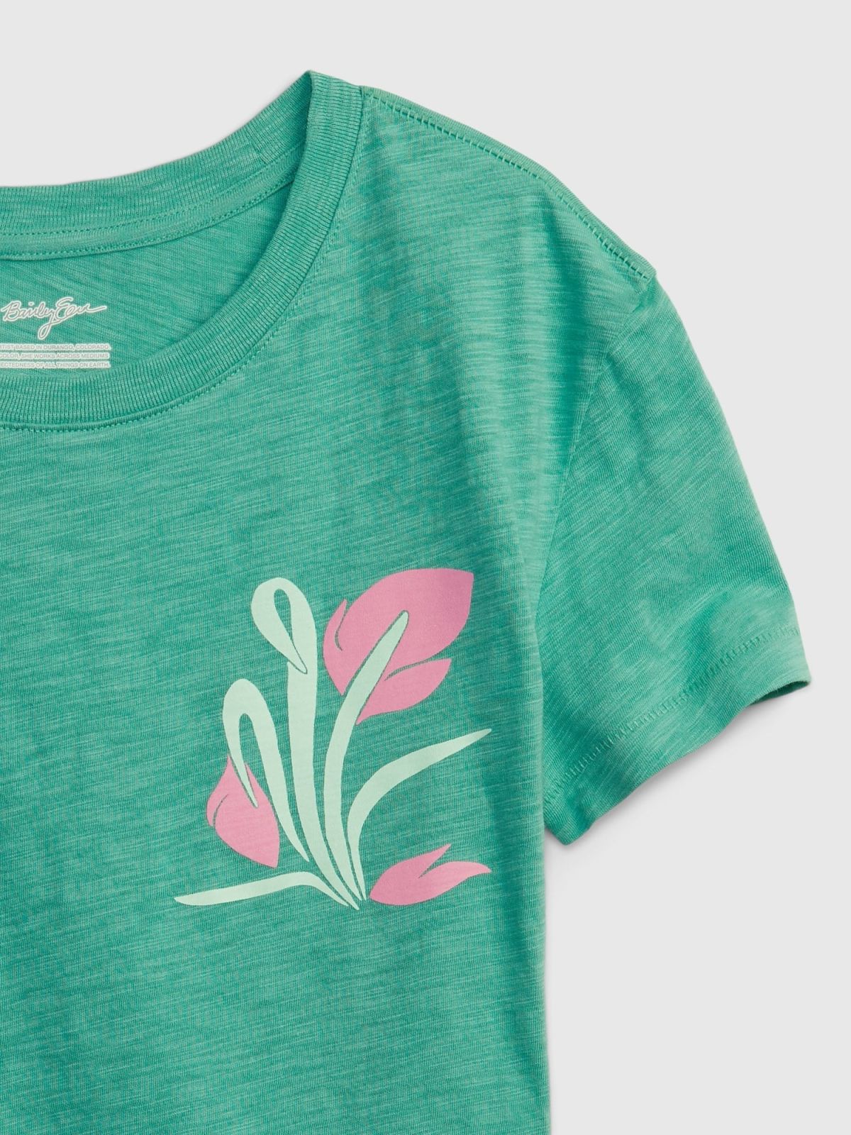 Μπλε Gap × Bailey Elder Kids 100% Οργανικό Βαμβάκι Graphic Μπλούζα-853061001