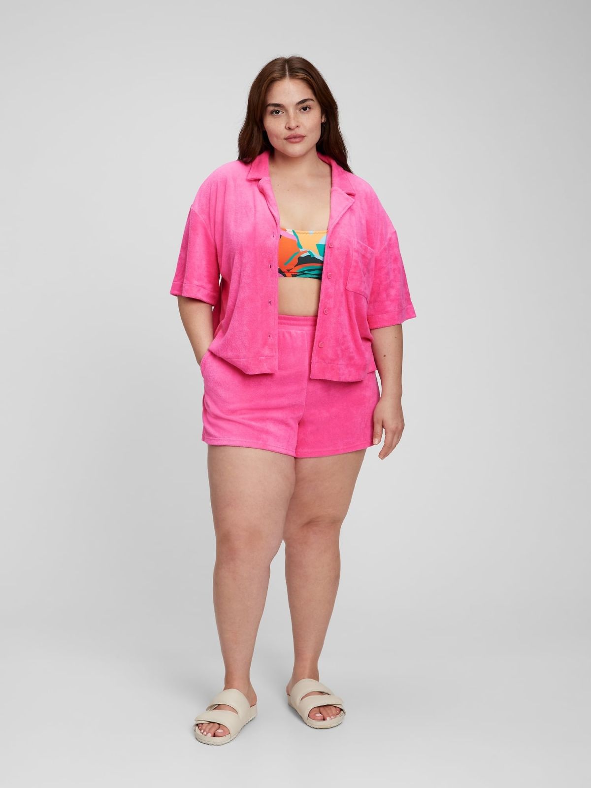 Ροζ Πετσετέ Vacay Πουκάμισο-863598001