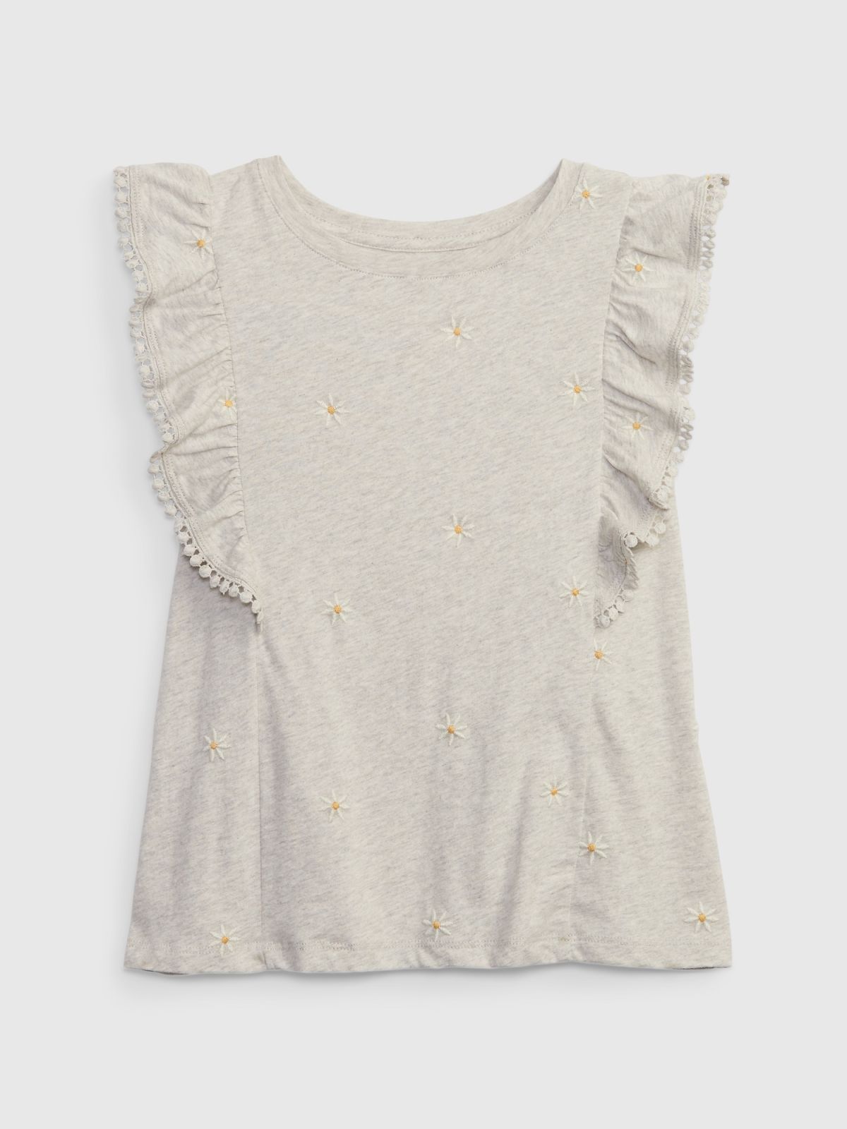 Γκρι Παιδική Ruffle Top Μπλούζα-801241002