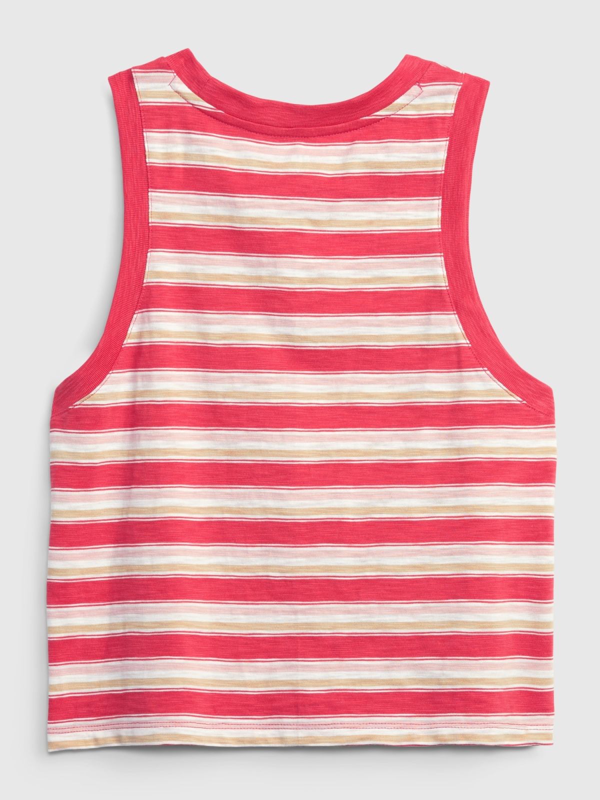 Κόκκινη Teen 100% Οργανικό Βαμβάκι Αμάνικη Μπλούζα-796183004