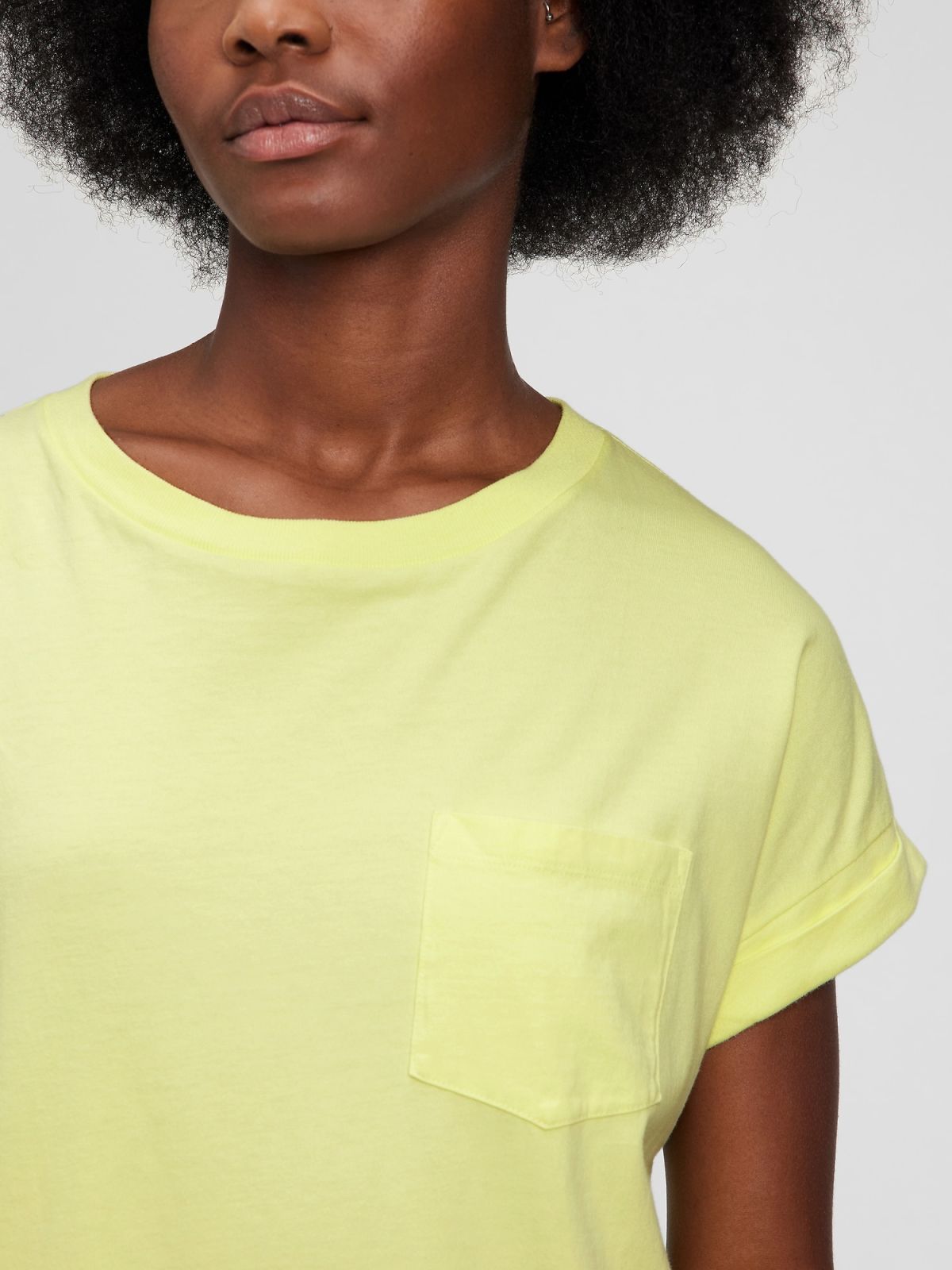 Κίτρινο Pocket T-Shirt Φόρεμα-801854010