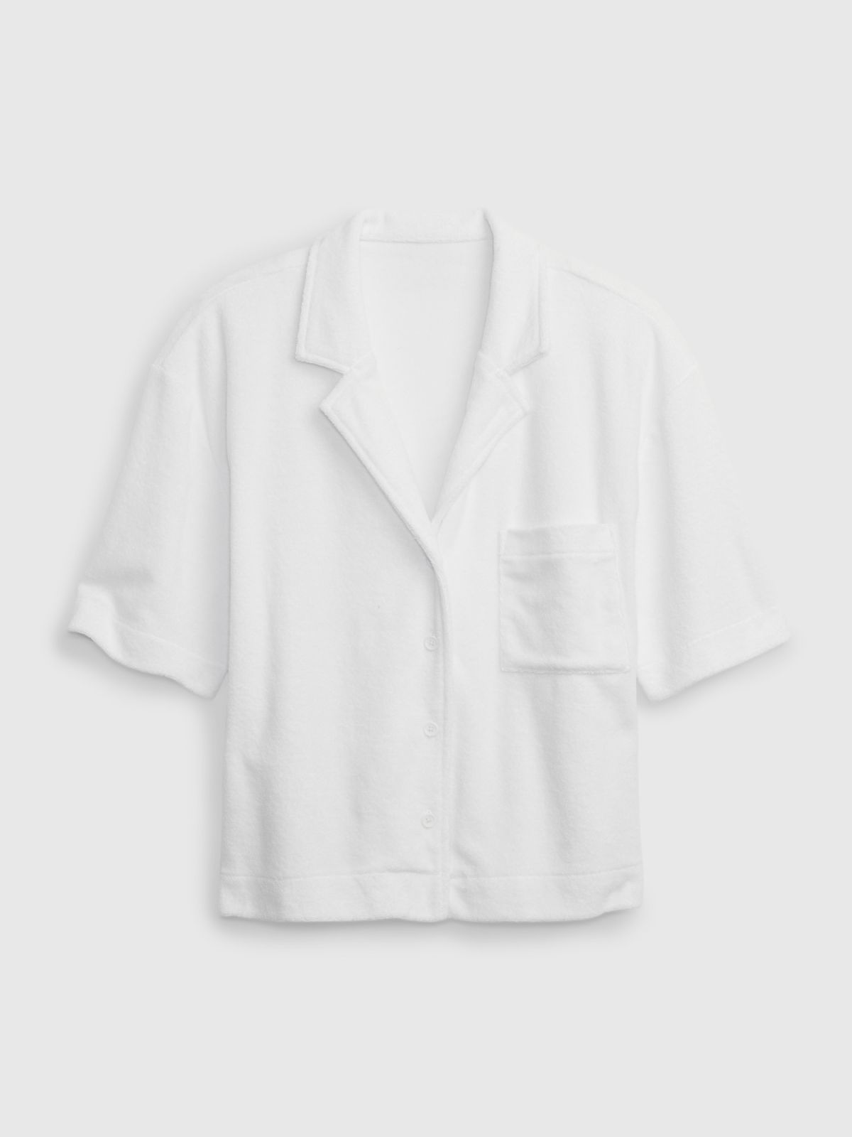 Άσπρο Πετσετέ Vacay Πουκάμισο-863598004