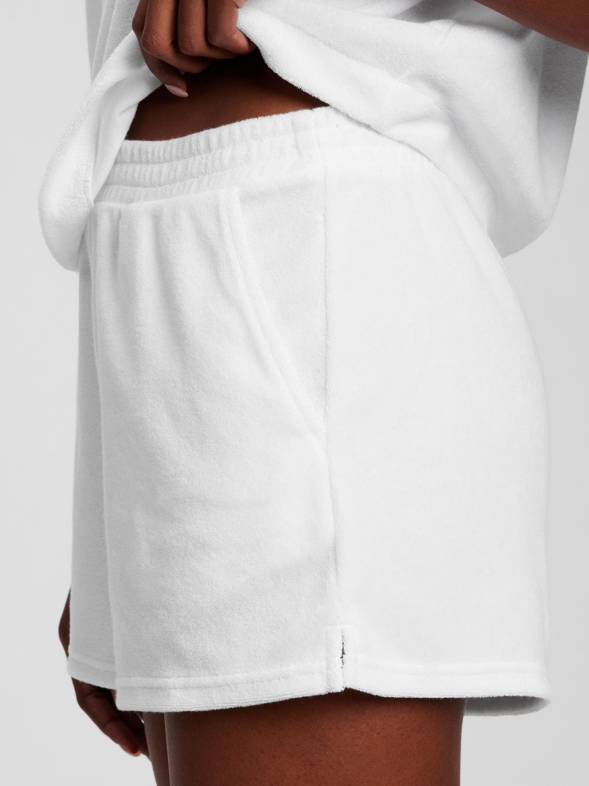 Άσπρο Πετσετέ Easy Pull-On Σορτς-866978002