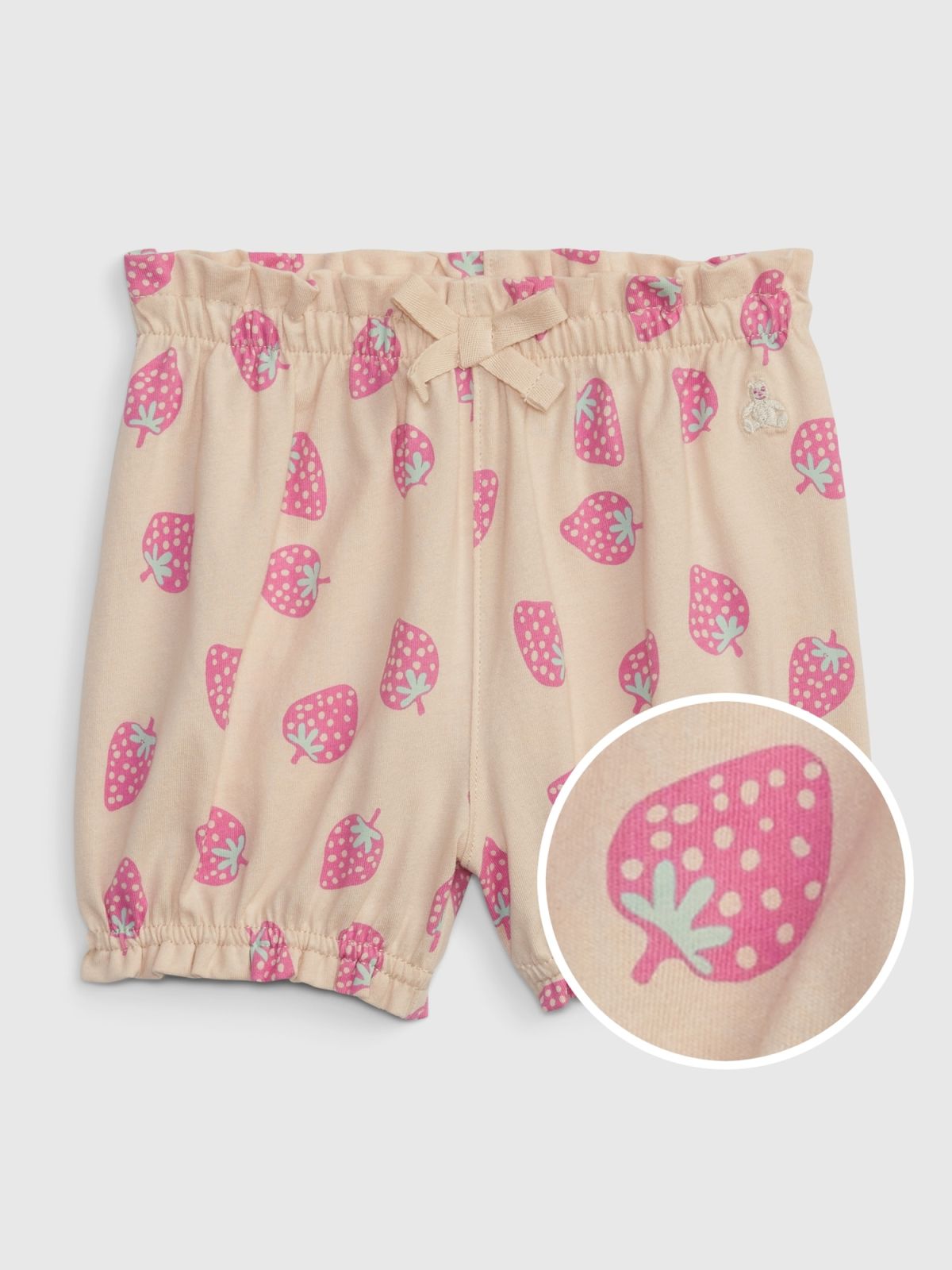 Κόκκινο Βρεφικό 100% Οργανικό Βαμβάκι Mix and Match Pull-On Σορτς-869321002