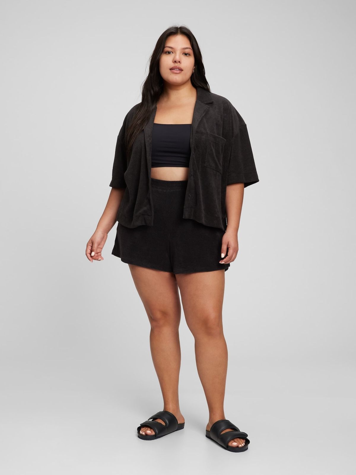 Μαύρο Πετσετέ Vacay Πουκάμισο-863598000