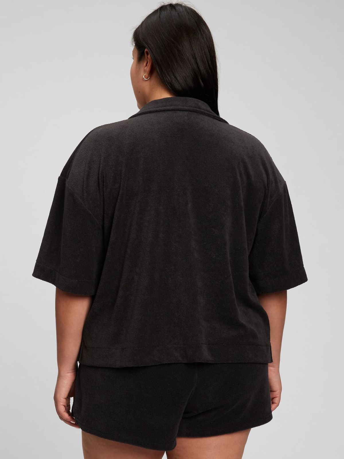 Μαύρο Πετσετέ Vacay Πουκάμισο-863598000