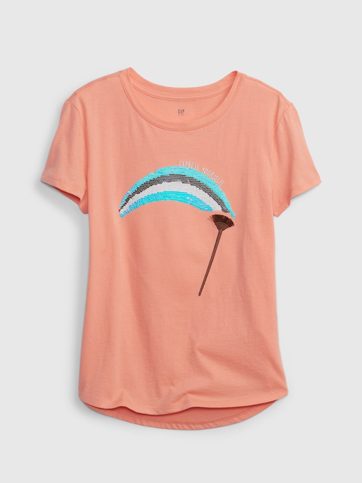 Kids Gap Short Sleeve Flippy Sequin Tee-860859001