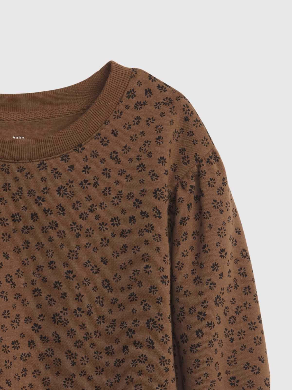 Καφέ Νηπιακό Fleece Sweatshirt Φόρεμα-430300000