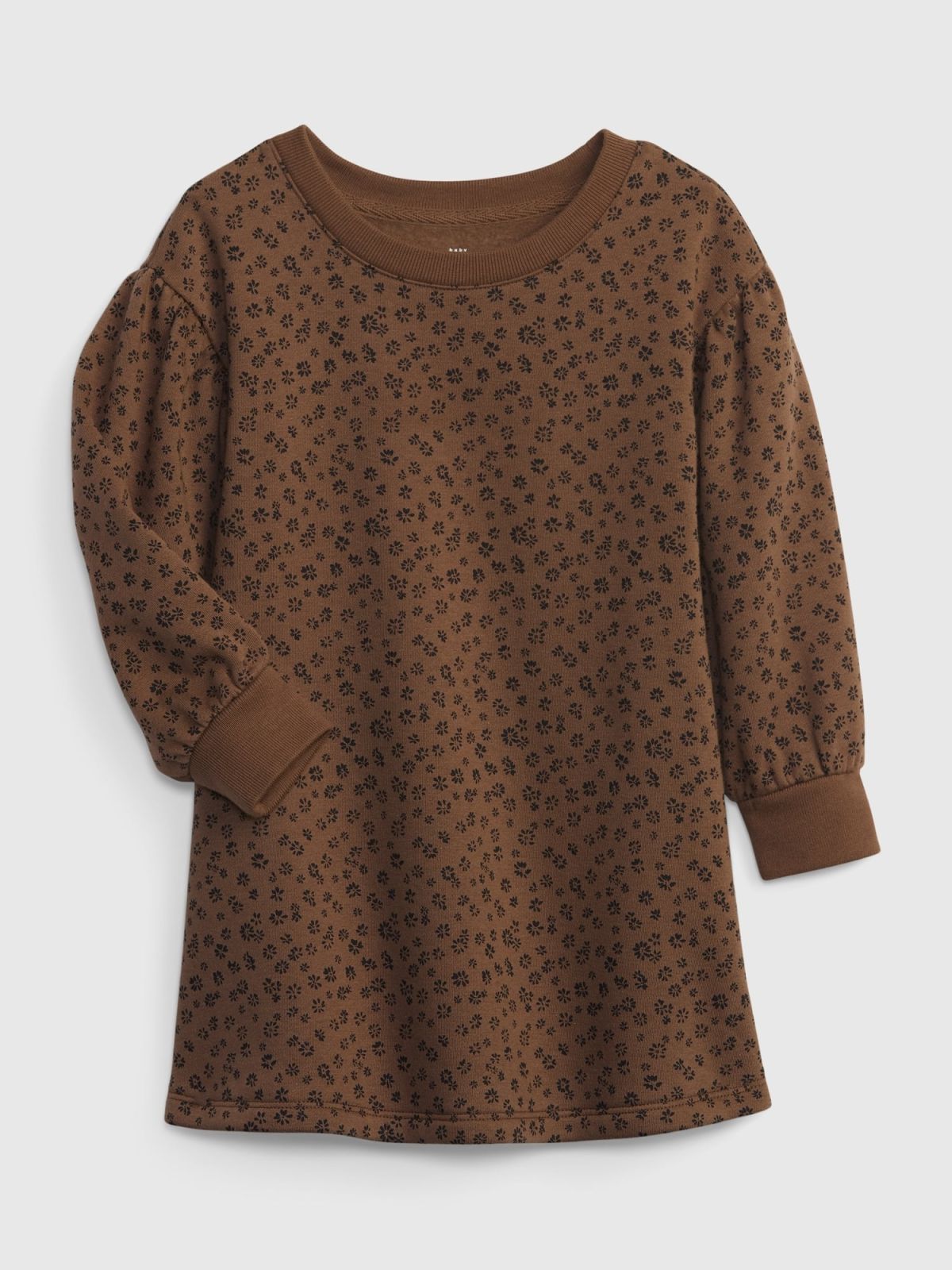 Καφέ Νηπιακό Fleece Sweatshirt Φόρεμα-430300000