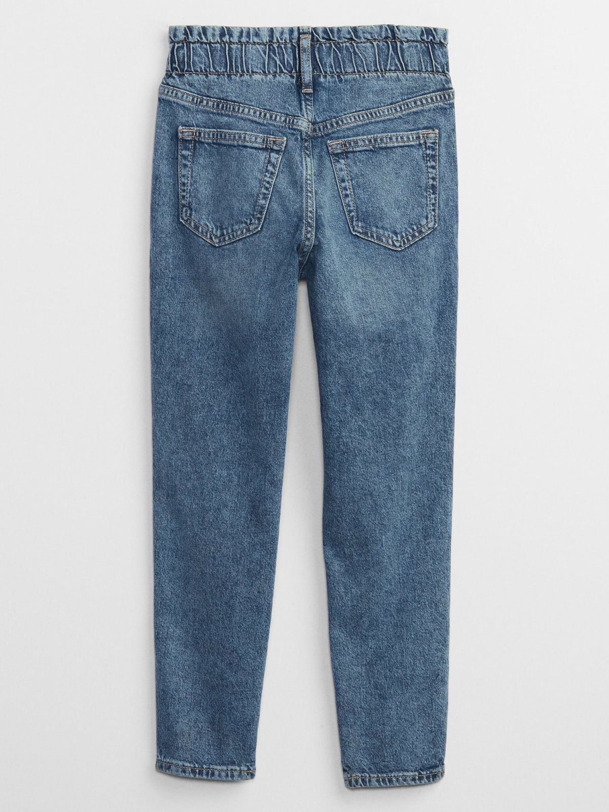 Μπλε Παιδικό High Rise Mom Jean Παντελόνι με Washwell-867326000