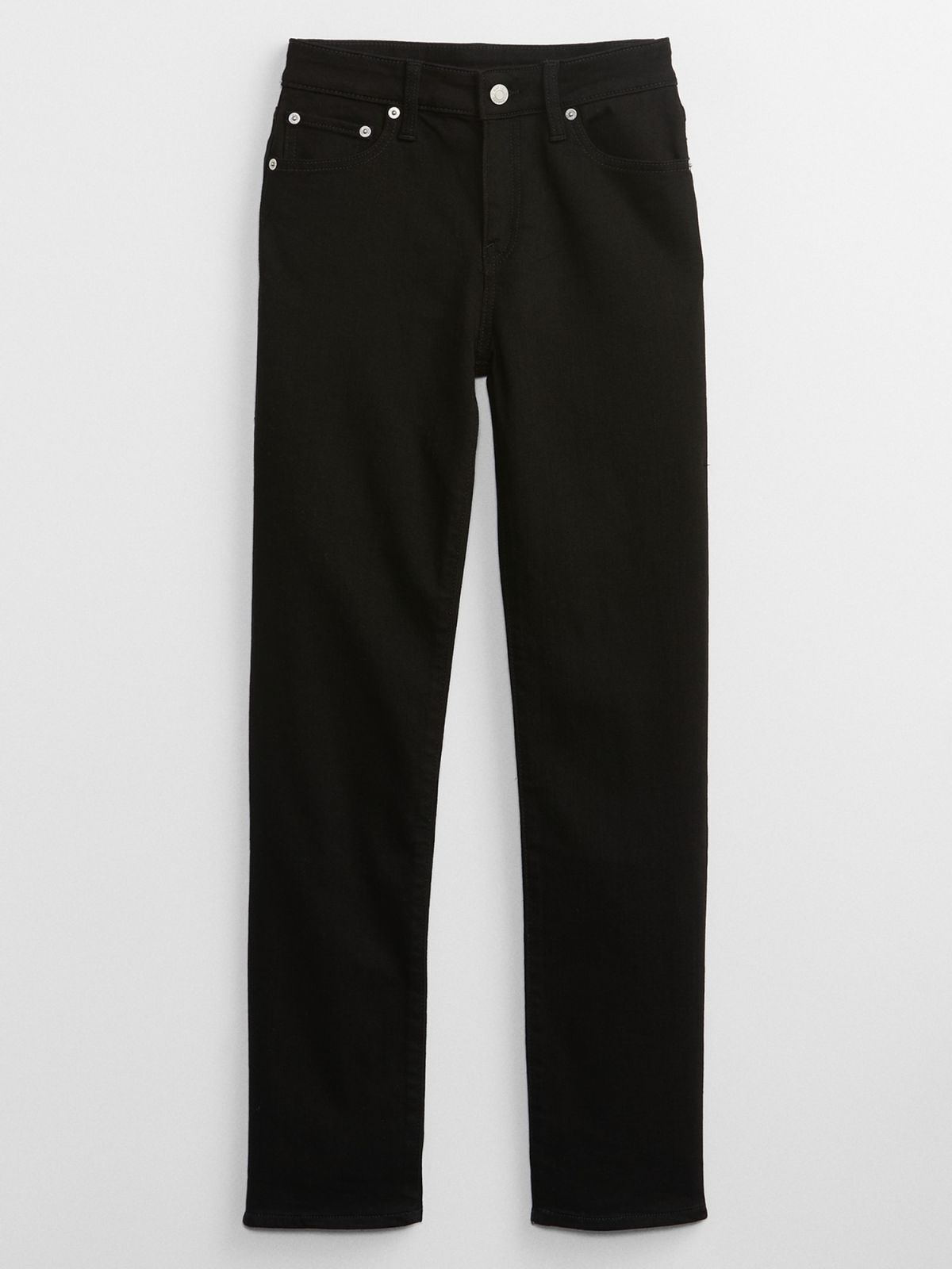 Μαύρο Mid Rise Classic Straight Leg Jean Παντελόνι με Washwell-447128000