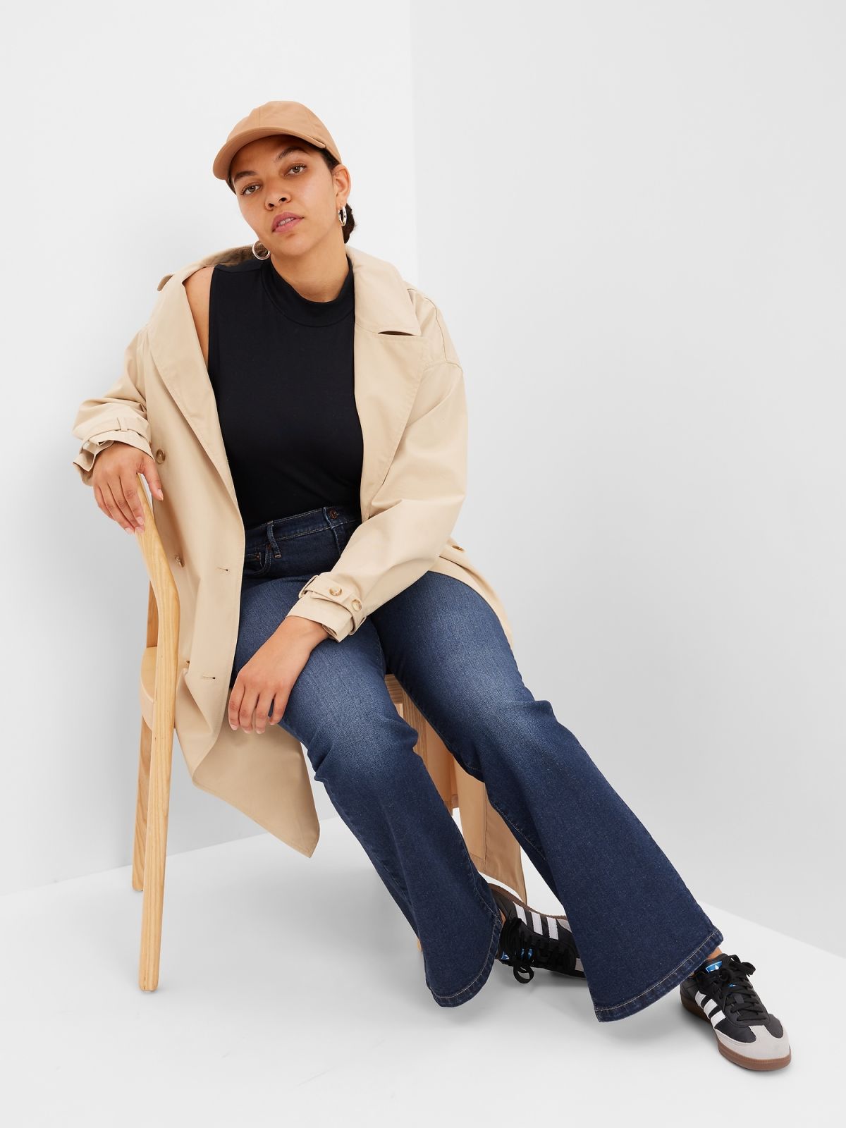 Μπλε High Rise '70s Flare Jean Παντελόνι-406751000