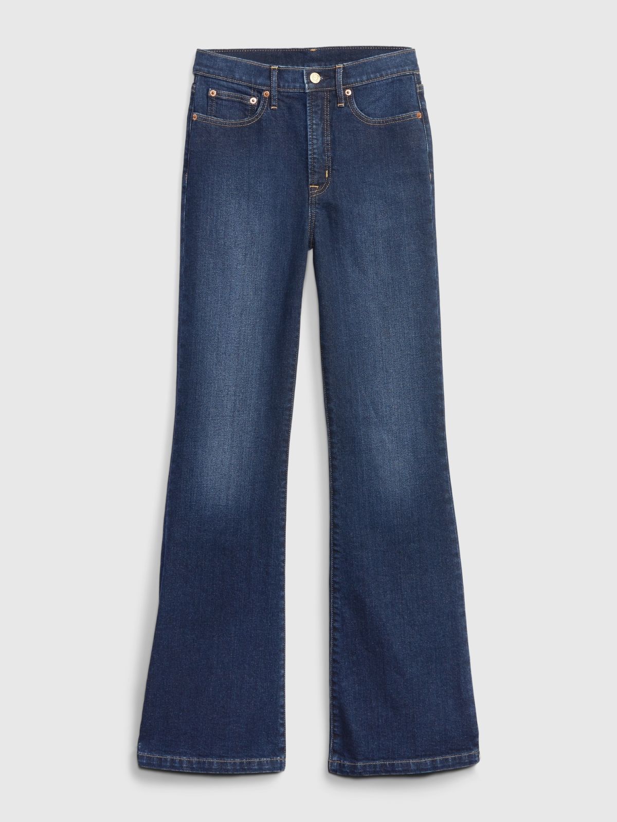 Μπλε High Rise '70s Flare Jean Παντελόνι-406751000