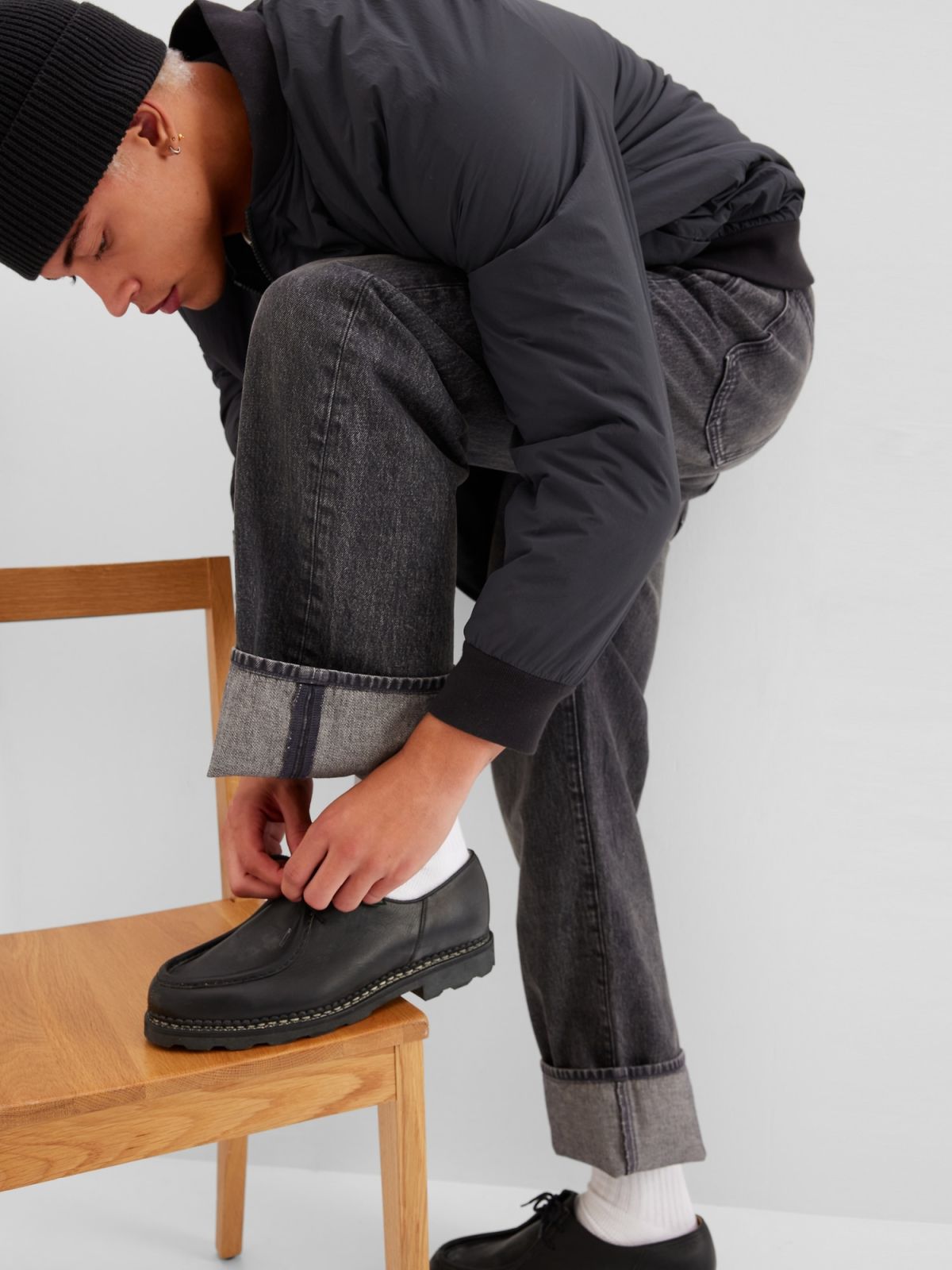 Μάυρο 100% Οργανικό Βαμβάκι '90s Loose Jean Παντελόνι με Washwell-455514000