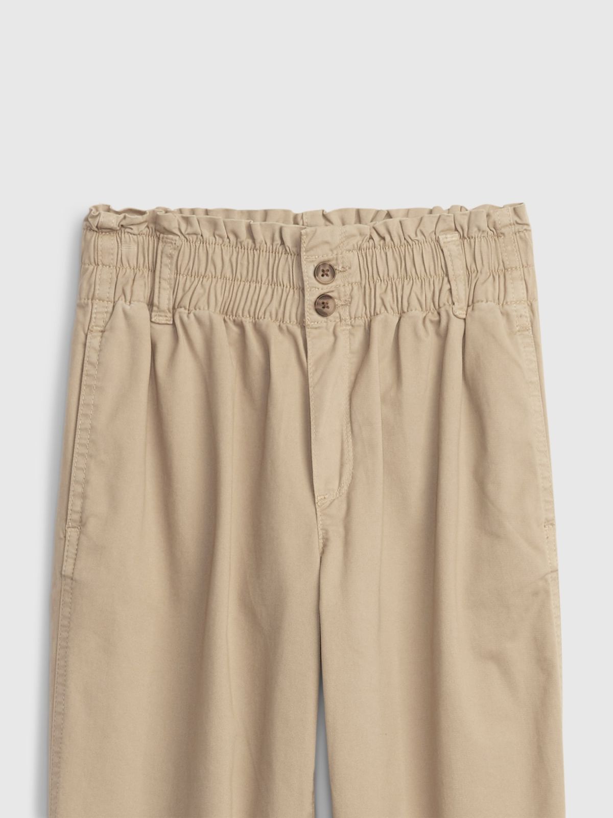 Μπεζ Παιδικό Smocked Khakis Παντελόνι με Washwell-416204000