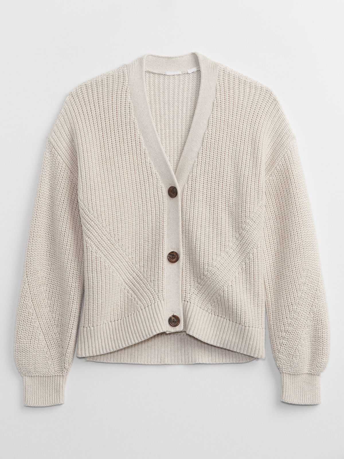 Μπεζ Παιδική Shaker-Stitch Ζακέτα-402400001