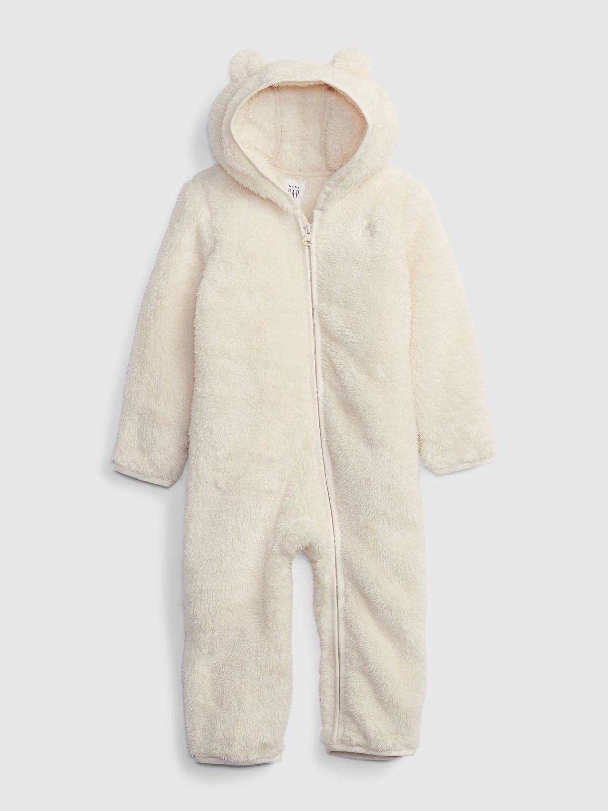 Μπεζ Βρεφικό Footless Sherpa Ολόσωμο Κορμάκι-428053000