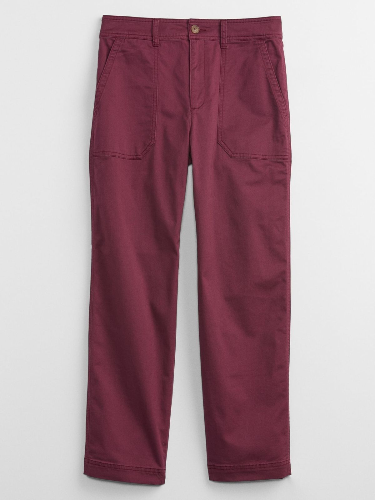 Μωβ High Rise Girlfriend Utility Khakis Παντελόνι με Washwell-852883001