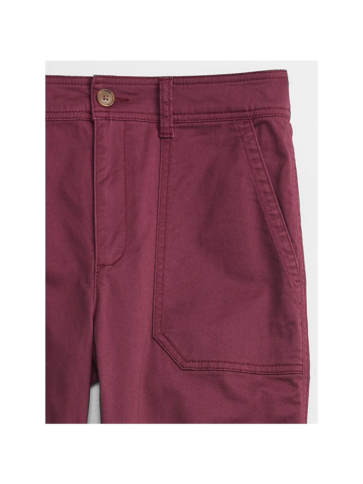 Μωβ High Rise Girlfriend Utility Khakis Παντελόνι με Washwell-852883001