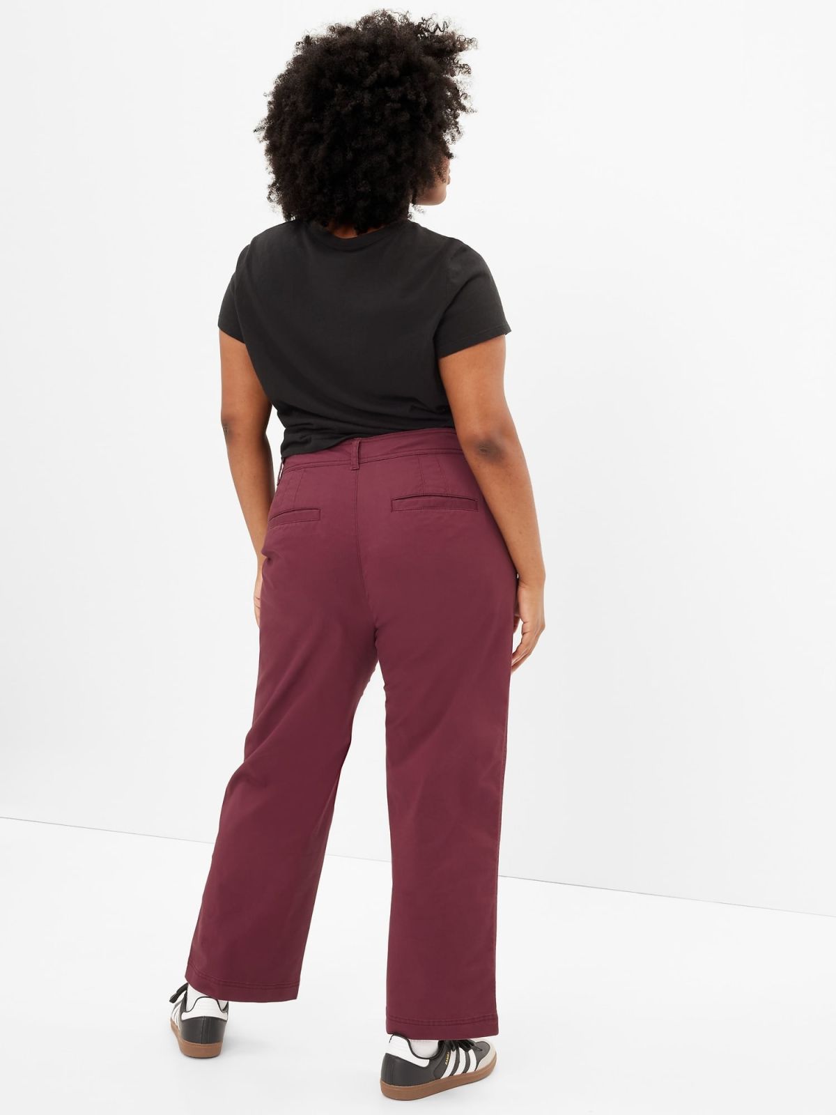 Μωβ High Rise Girlfriend Utility Khakis Παντελόνι με Washwell-852883001