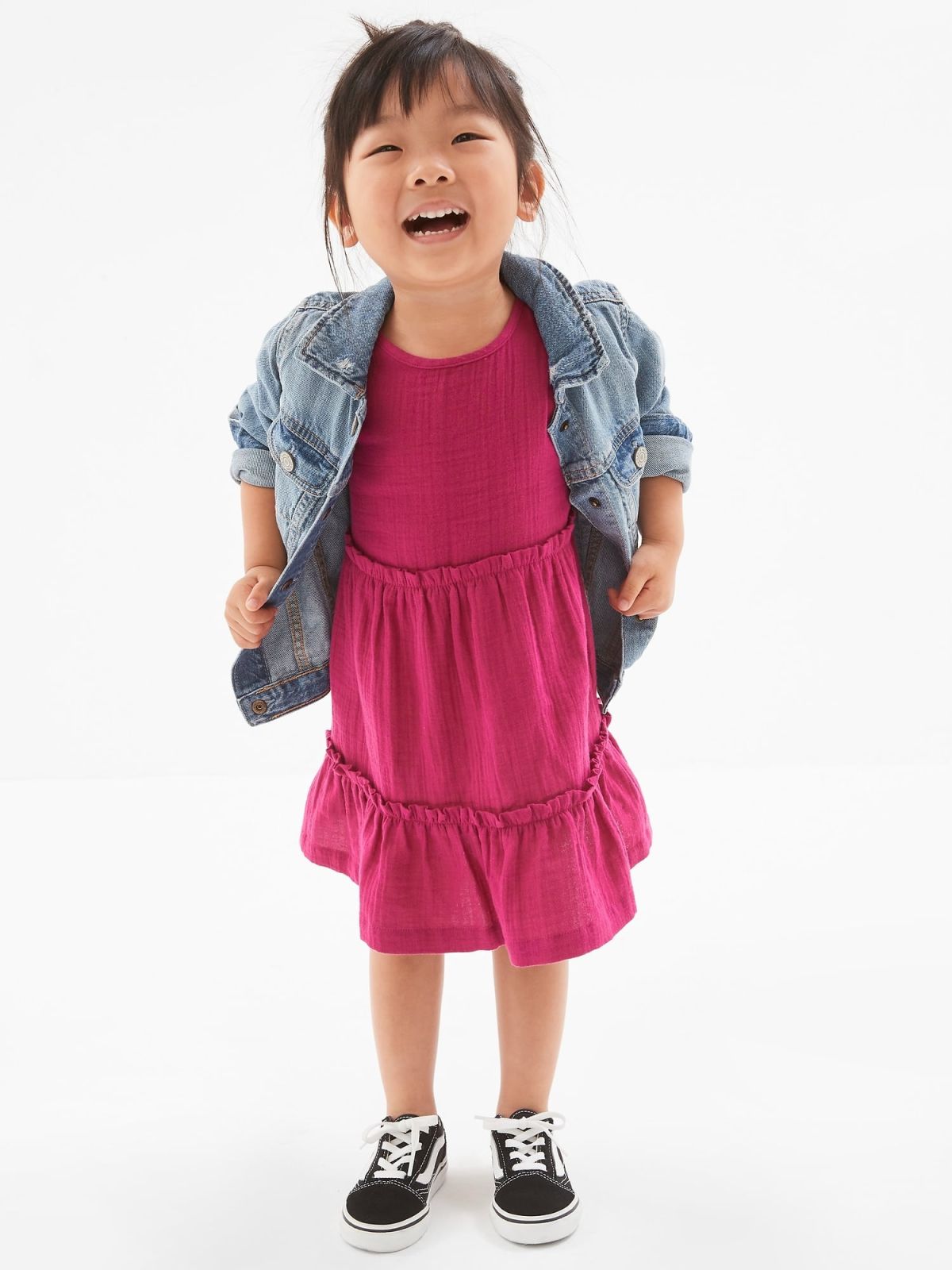 Κόκκινο babyGap Tiered Flutter Φόρεμα-458019000