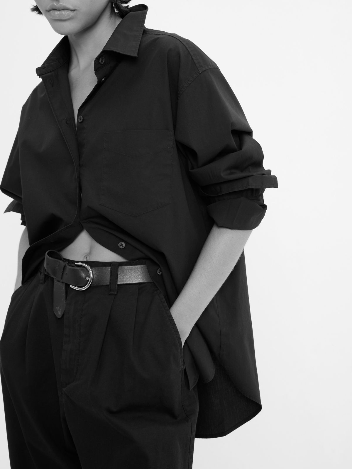 Μαύρο Πουκάμισο από 100% Οργανικό Βαμβάκι-755814014