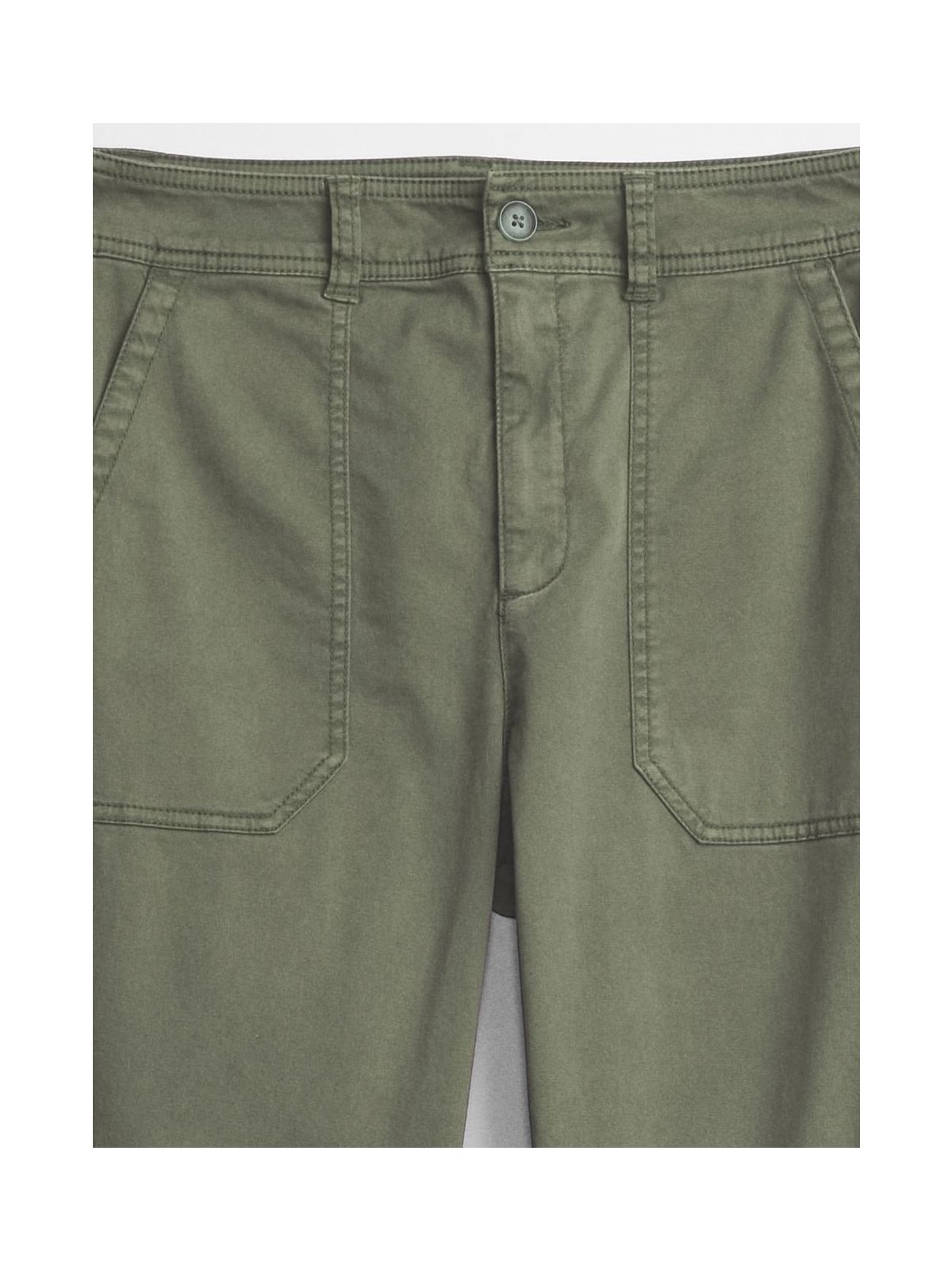 Πράσινο High Rise Girlfriend Utility Khakis Παντελόνι με Washwell-809212003