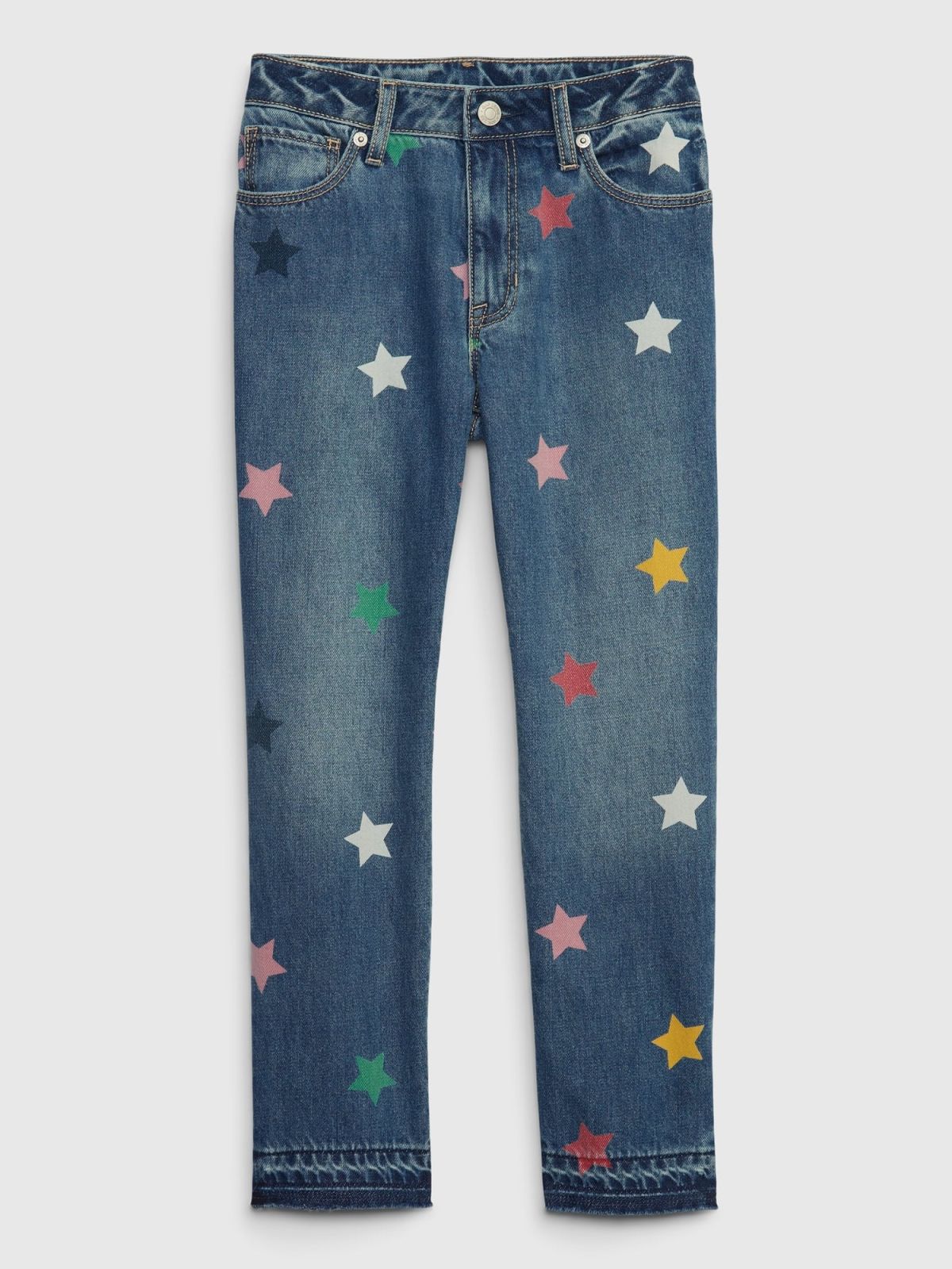 Μπλε Παιδικό Mid Rise Star Girlfriend Jean Παντελόνι με Washwell-484089000