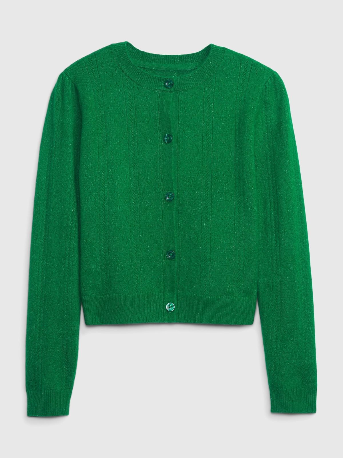Kids Heart Pointelle Cardigan-487697001