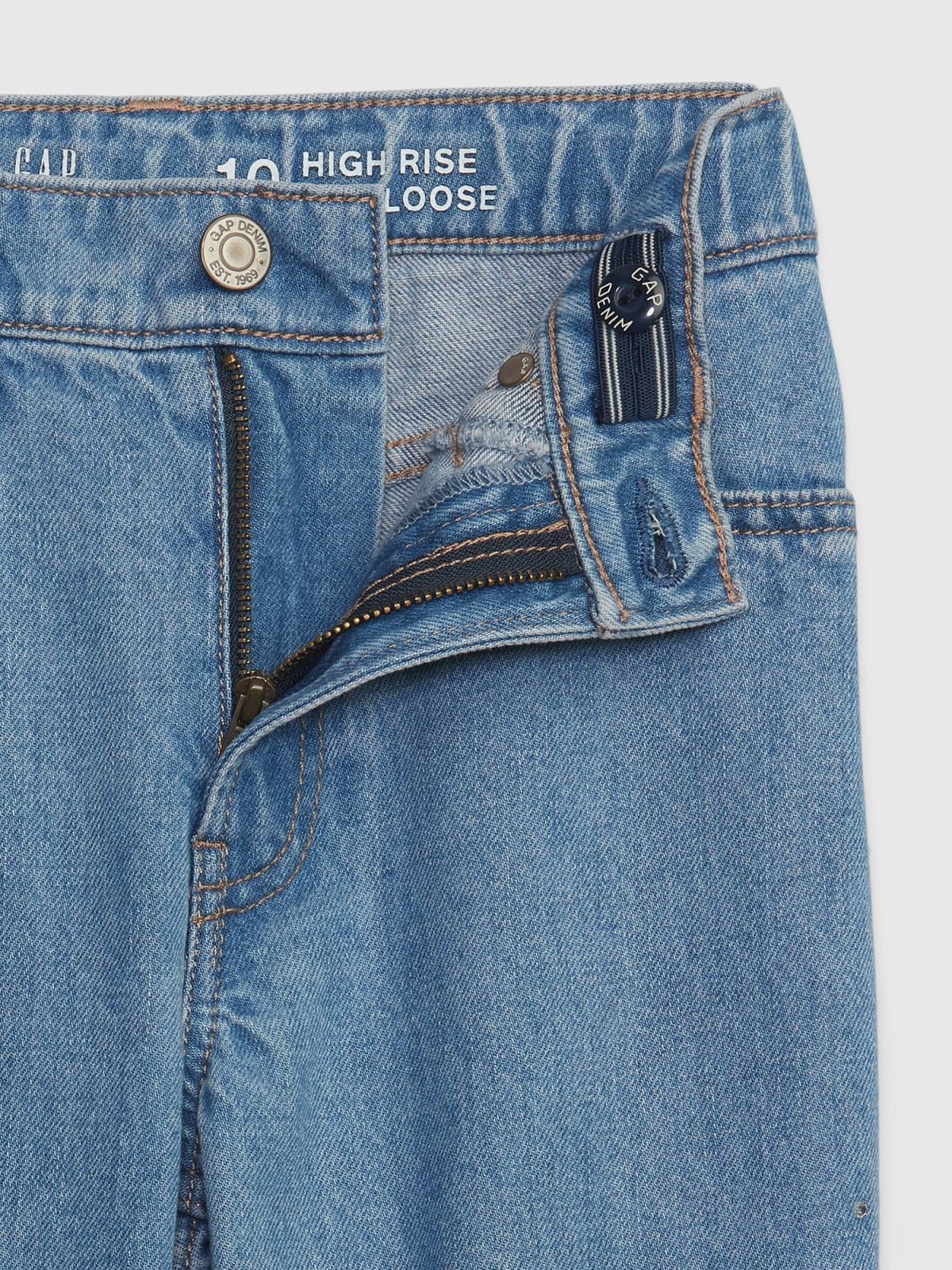 Kids High Rise Rhinestone '90s Loose Jeans with Washwell-484099000