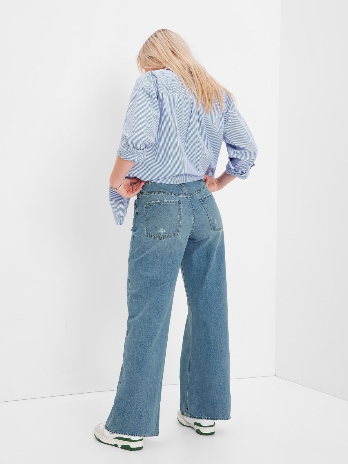 Teen Wide Stride Jeans with Washwell-464151000