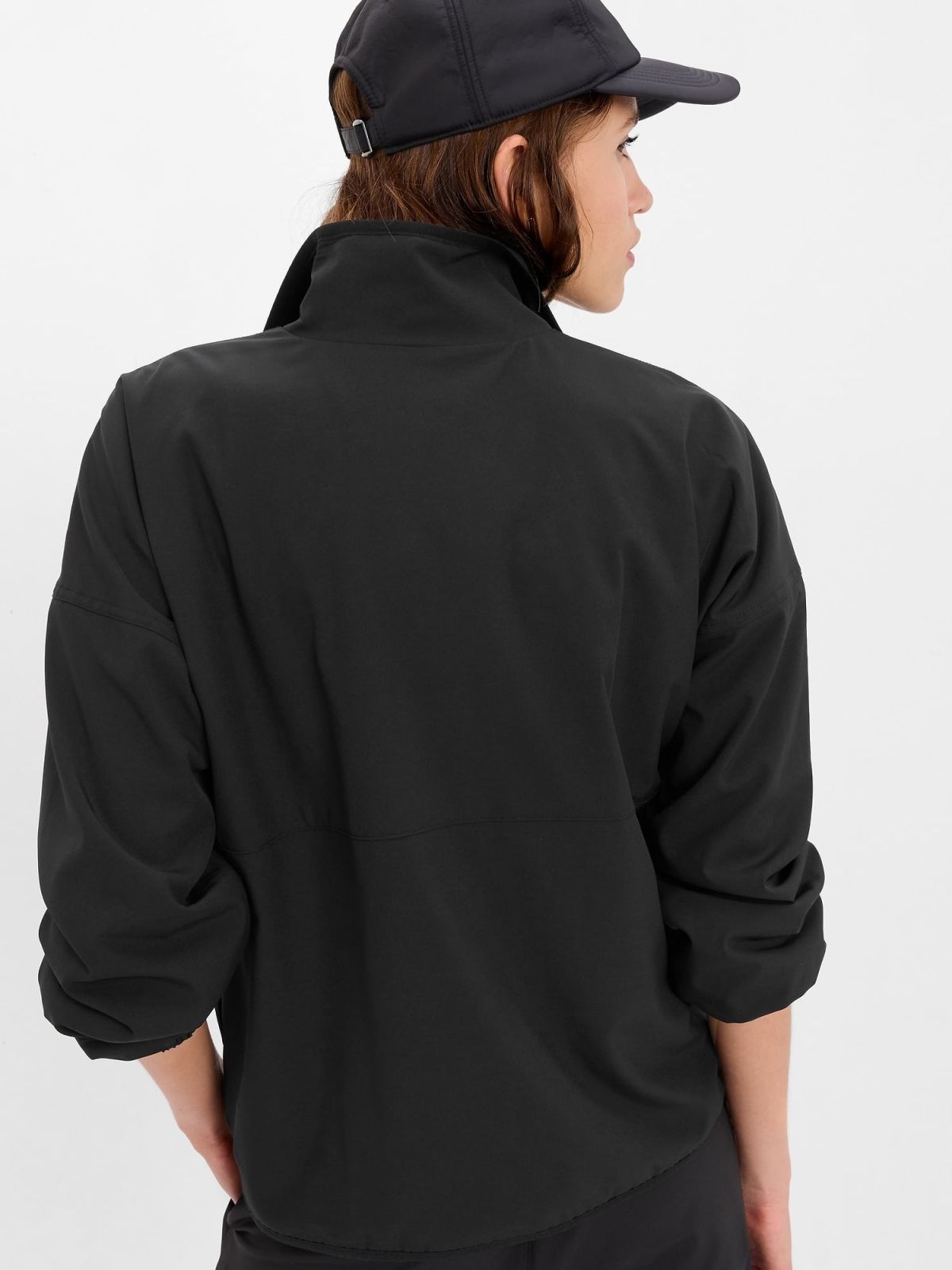 GapFit Fleece-Lined Half-Zip Track Jacket-513480001