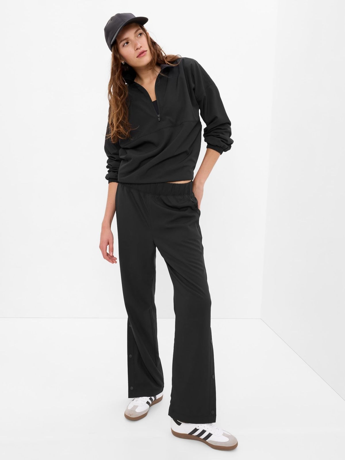 Ανακυκλωμένο Fleece-Lined Half-Zip Track Πανωφόρι-513480001