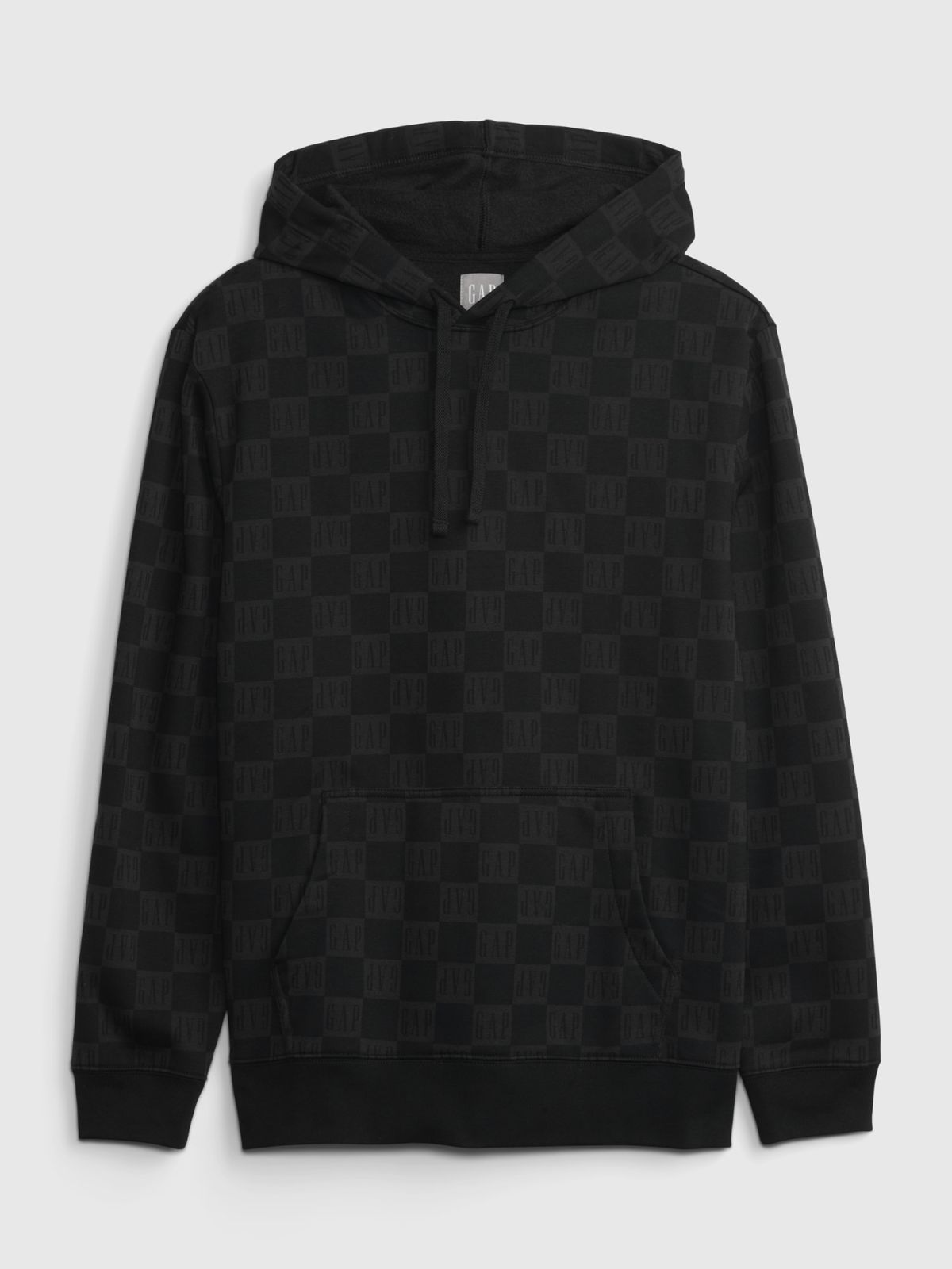 Μαύρο Vintage Soft Checker Logo Φούτερ-510325000