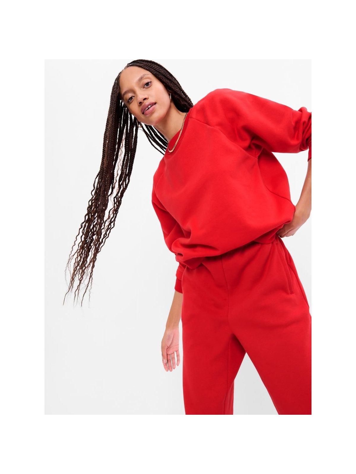 Κόκκινο Vintage Soft Raglan Φούτερ-424266011