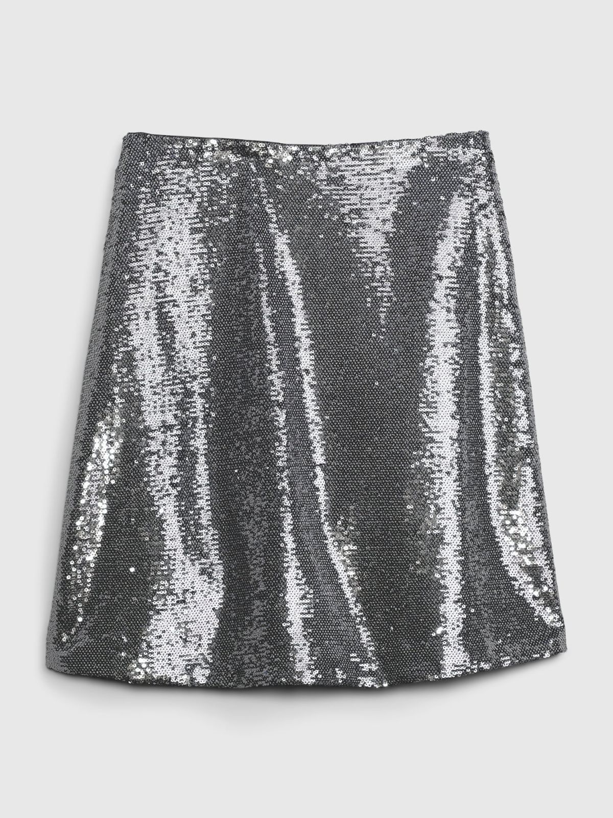 Γκρι Ανακυκλωμένη Sequin Mini Φούστα-484511000
