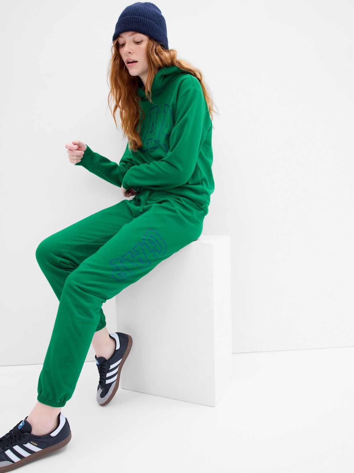 Πράσινο Gap Logo Jogger Παντελόνι-518770003
