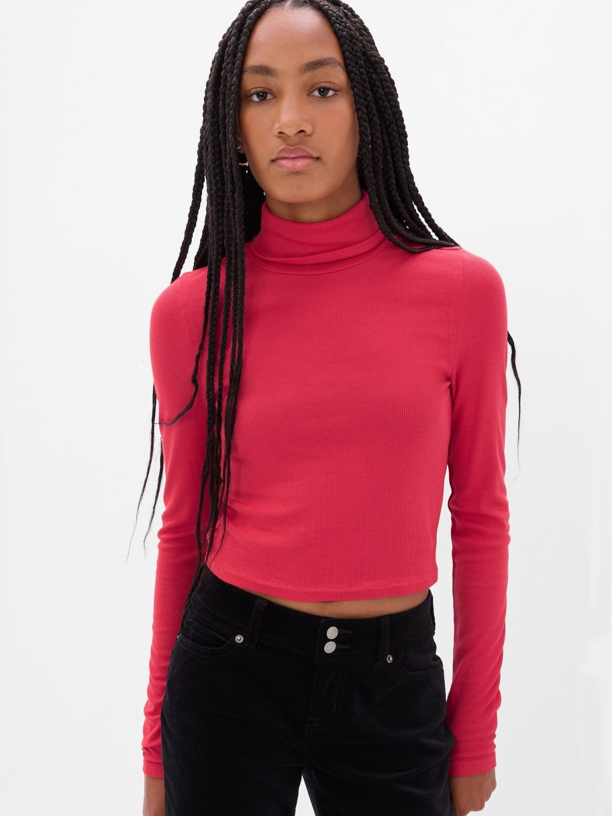 Κόκκινο Teen LENZING™ Modal Cropped Ζιβάγκο-468645001