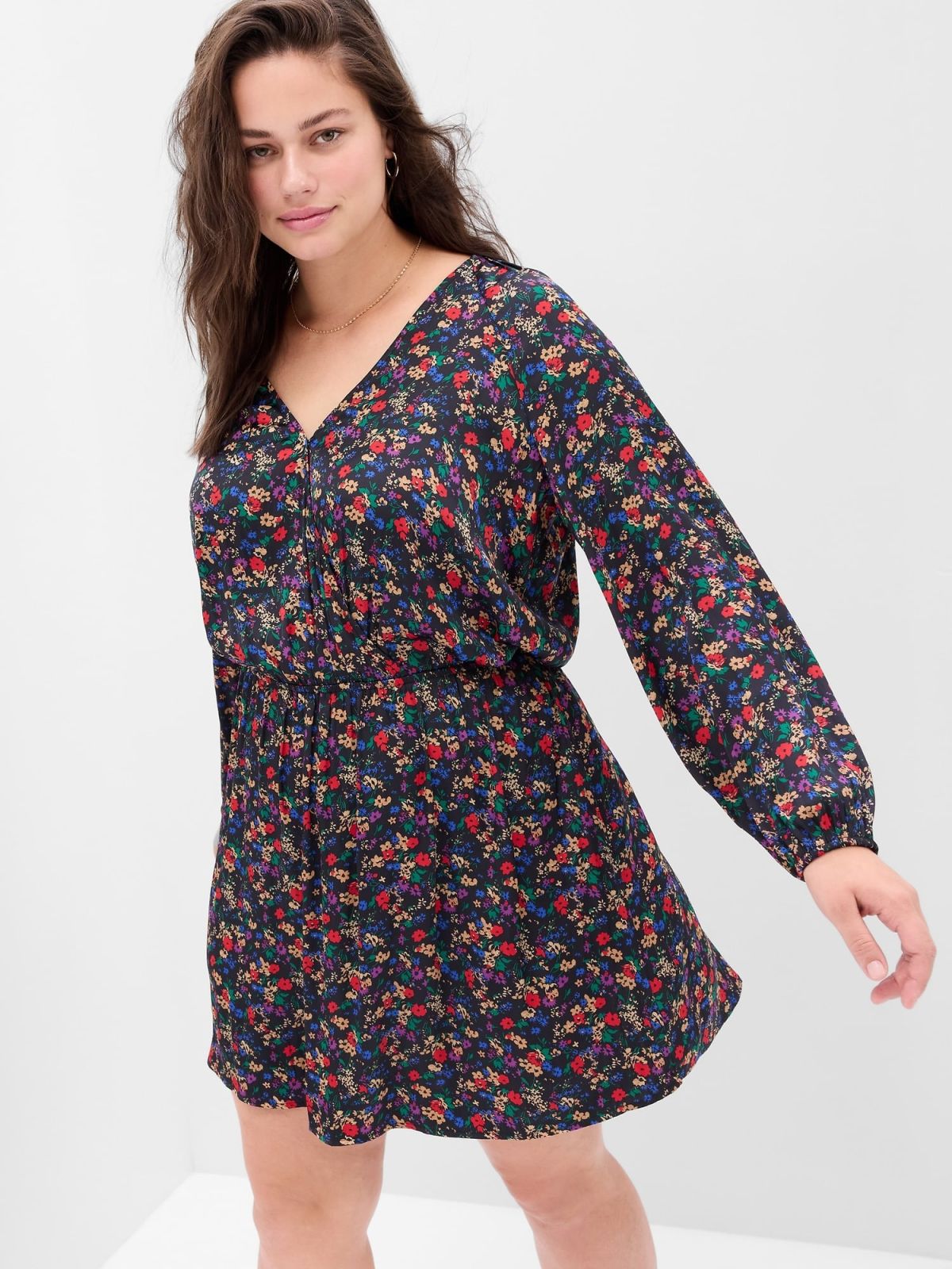 Μαύρο Wrap Mini Φόρεμα-512440002